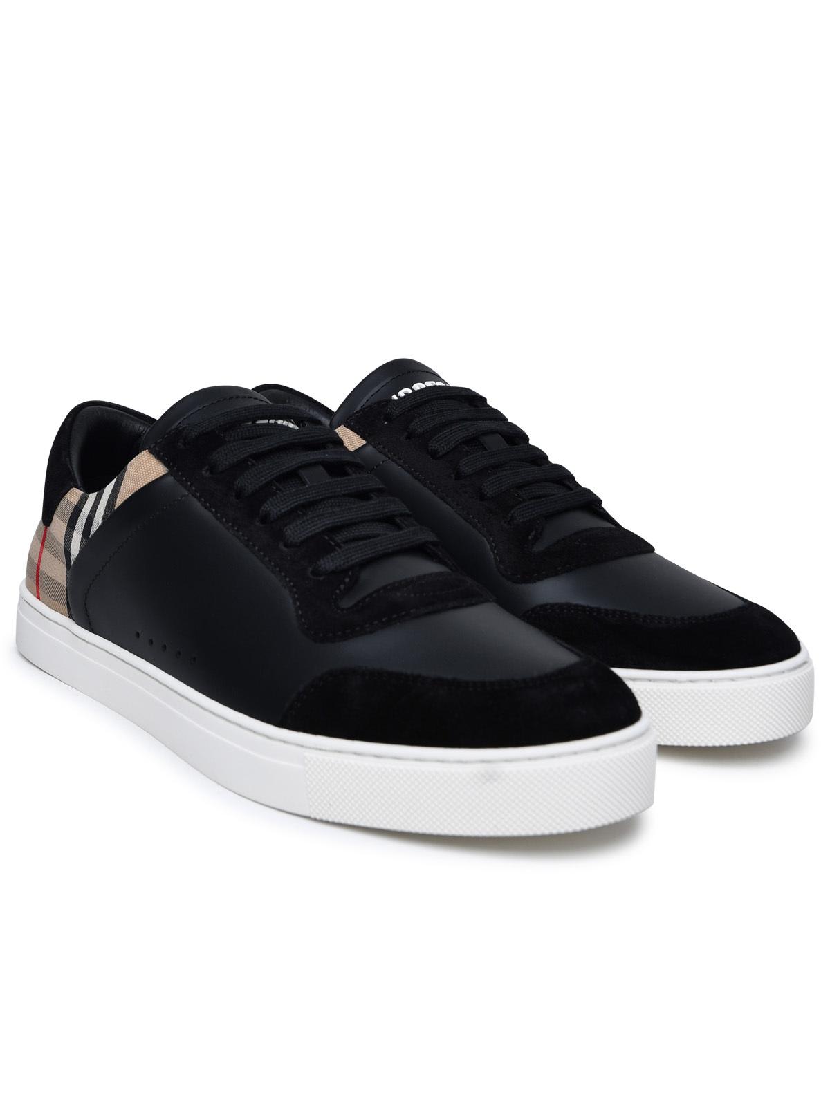【BURBERRY】SNEAKERS STEVIE 2 M◆8069089 Burberry 'stevie' sneakers leather noir | The Fashion Square