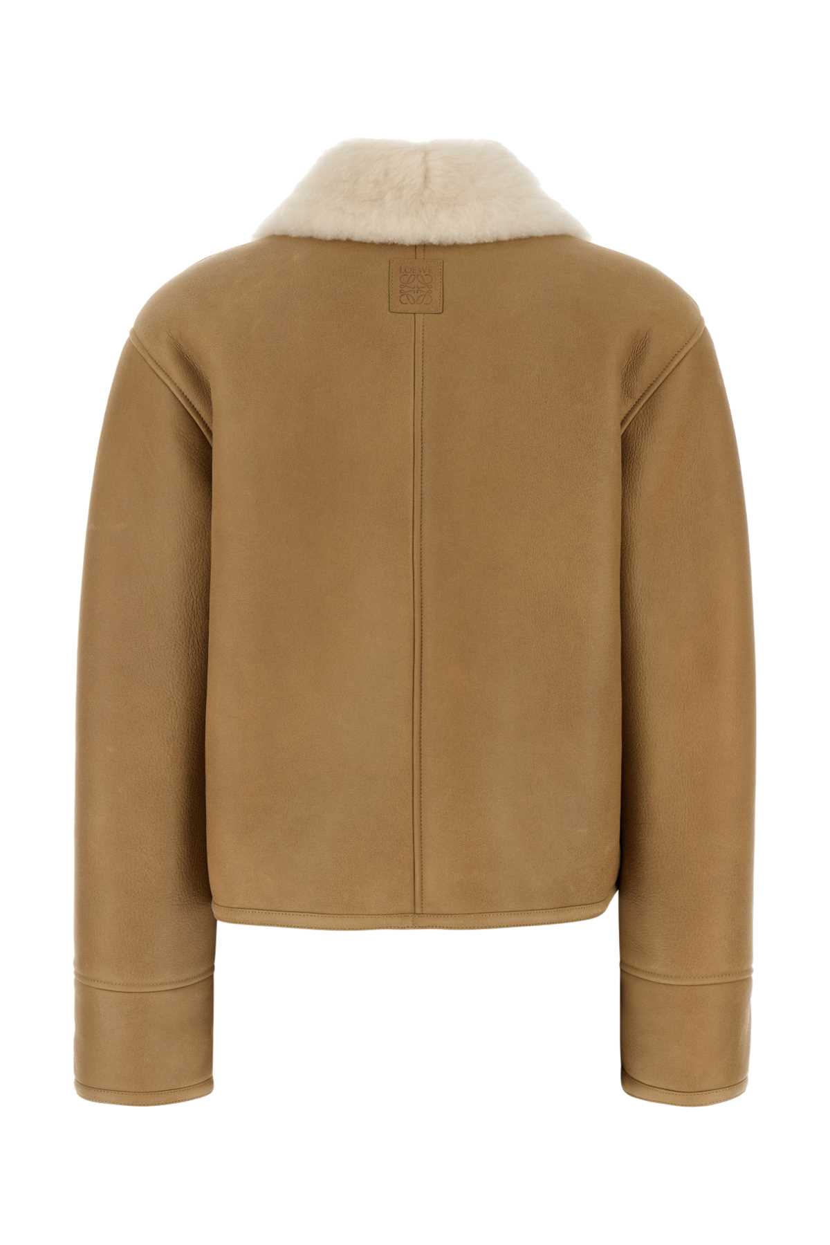 レザージャケット・コート LOEWE FW25 Beige shearling jacket (S359Y2SL36 CAMEL) Jacket in shearling Beige - LOEWE