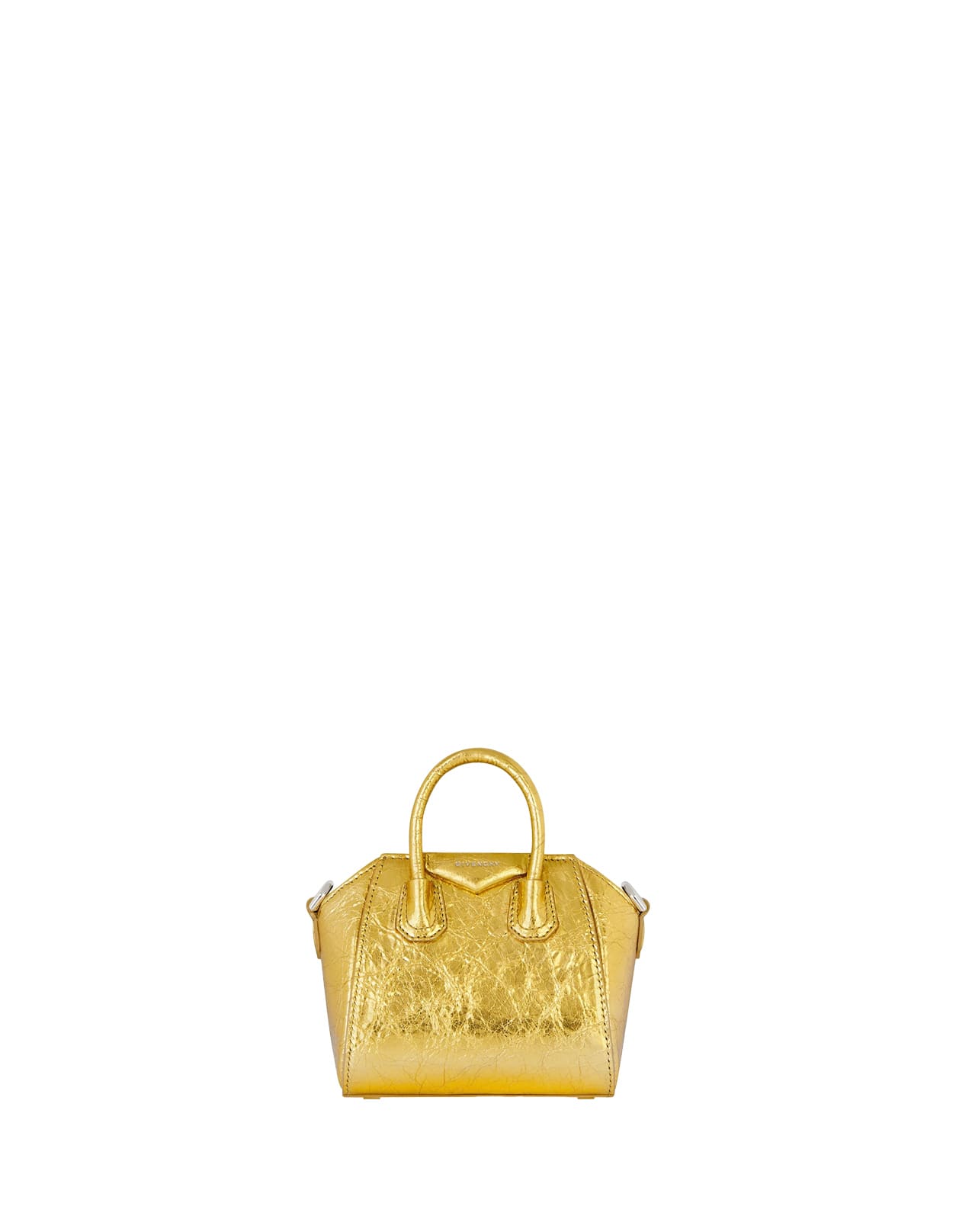 Givenchy Micro Antigona Bag In Leather in Yellow