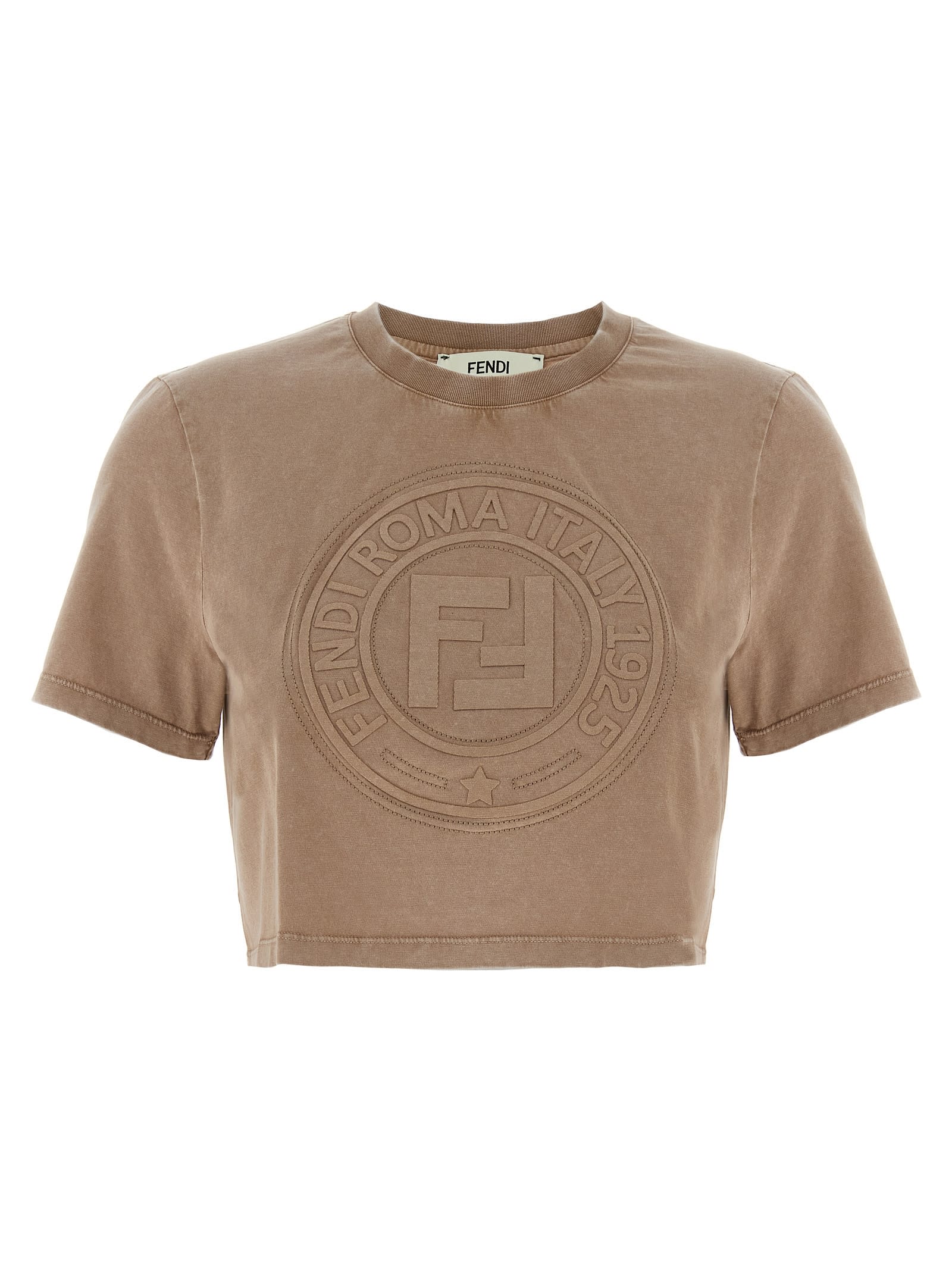 【関税込み】fendi 3D 'FENDI ROMA' T-SHIRT 3d 'fendi Roma' T-shirt | italist