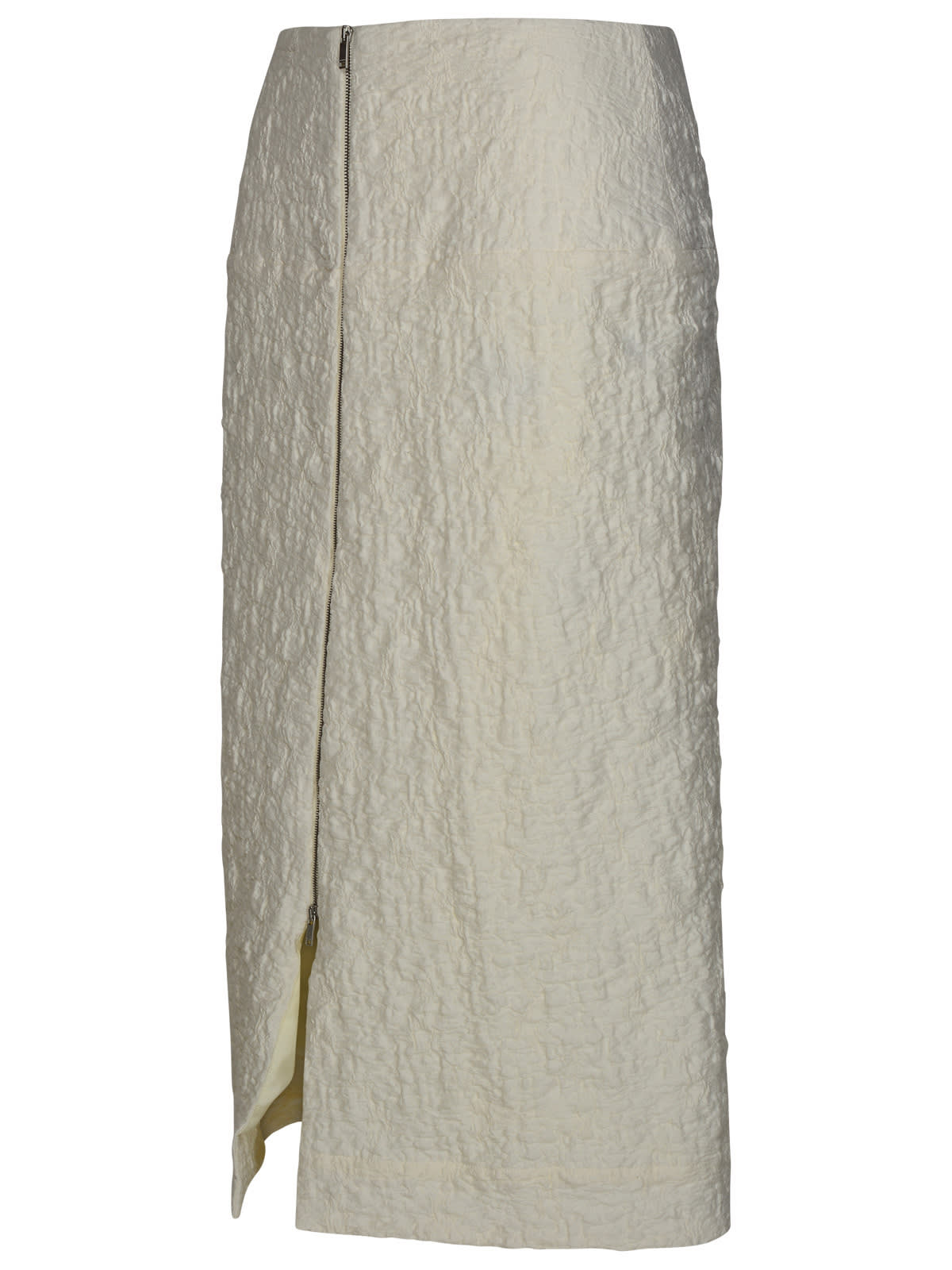 【関税&送料込み】Jil Sander White Cotton Blend Skirt 1ec370da825447e7dcbe0f4f2ac749