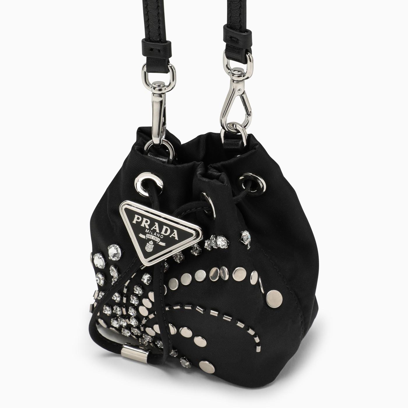 その他 Prada Black nylon mini pouch with crystals Prada Black Nylon Mini Pouch With Crystals | italist, ALWAYS