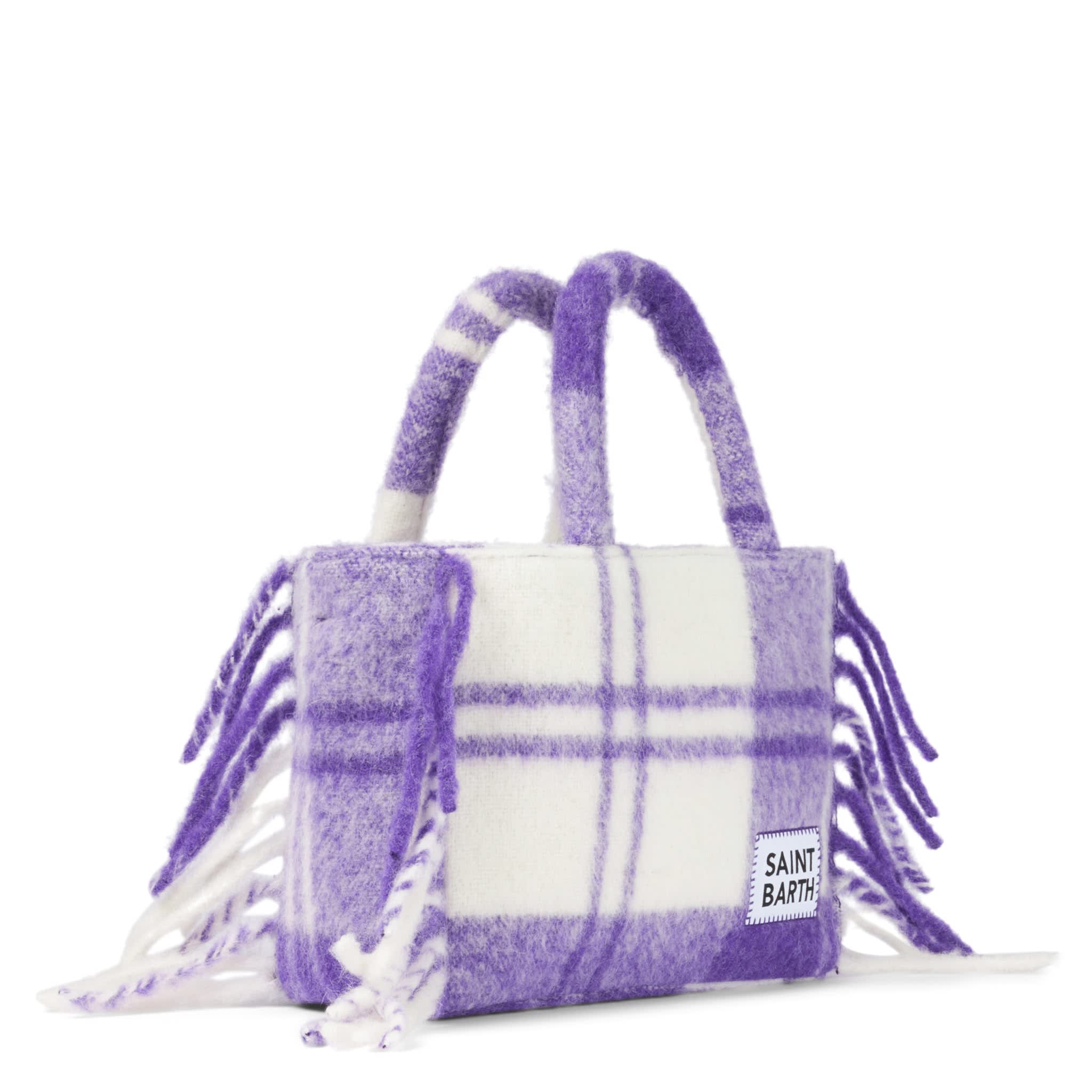 MC2 Saint Barth Colette Blanket Handbag With Tartan Print トート