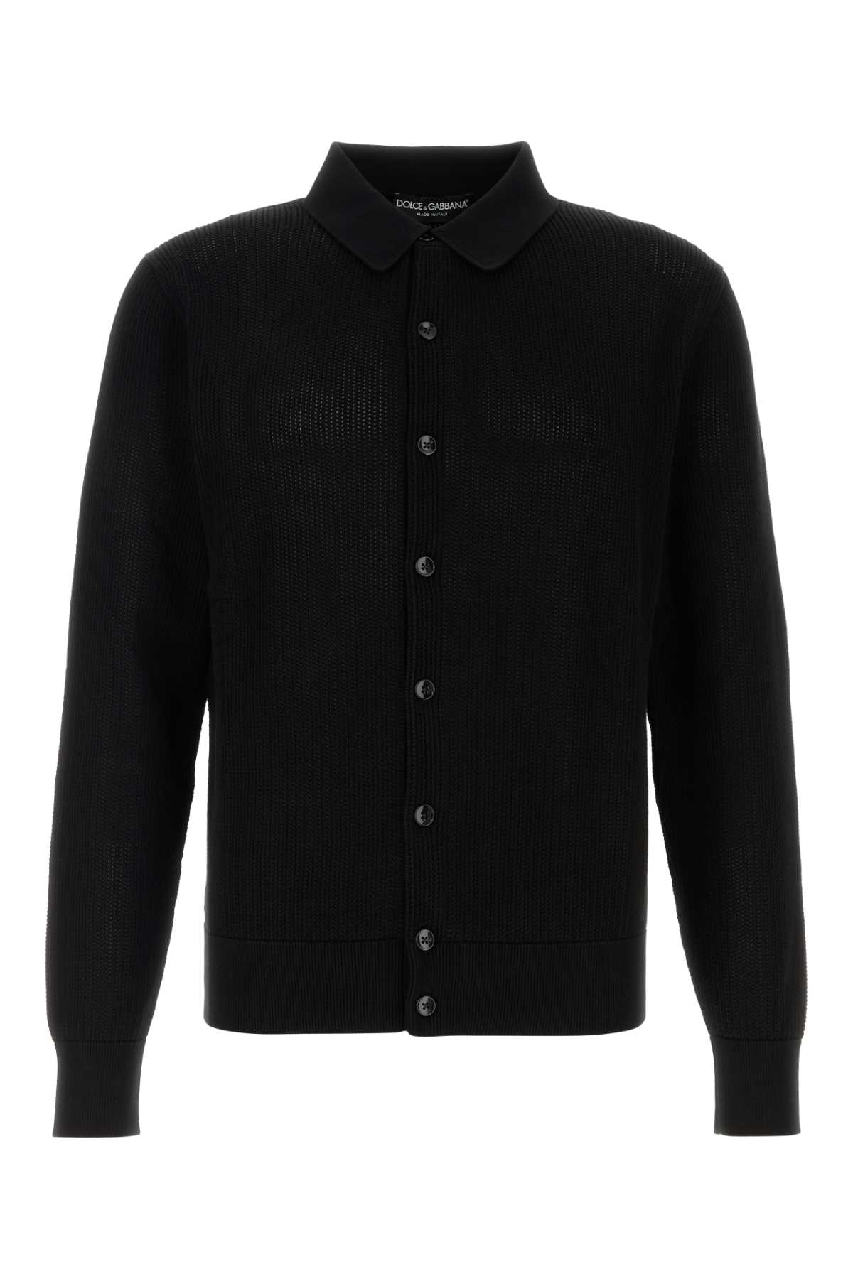 Dolce & Gabbana Black Mesh Cardigan | italist