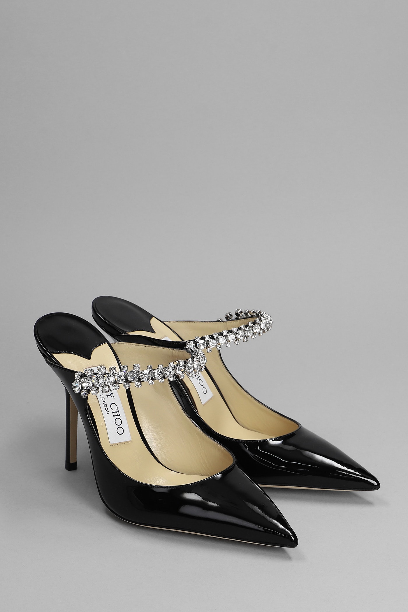 JIMMY CHOO BINGPUMPFLATPATBLACK 関税送料込 JIMMY CHOO Bing Pump Flat Black Tinsel Flats | REVERSIBLE