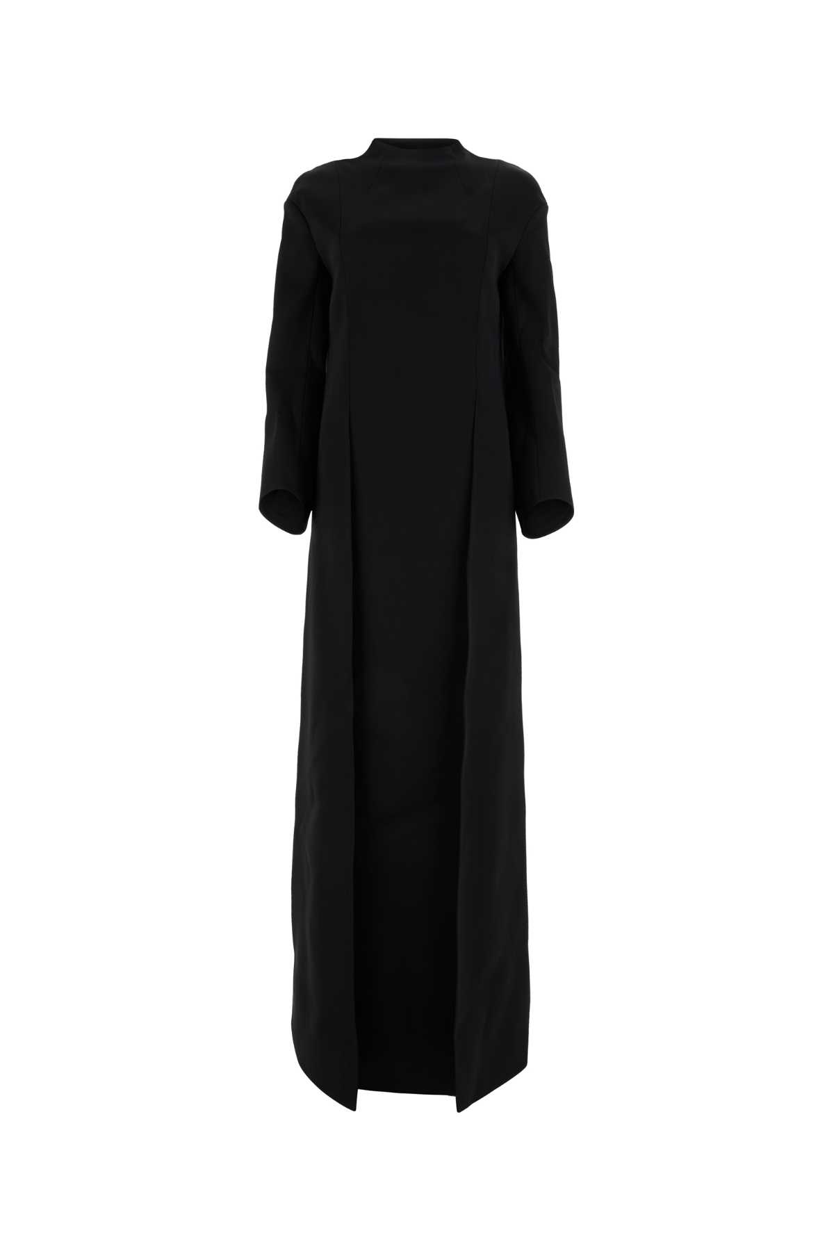 black acetate blend the clete long dress