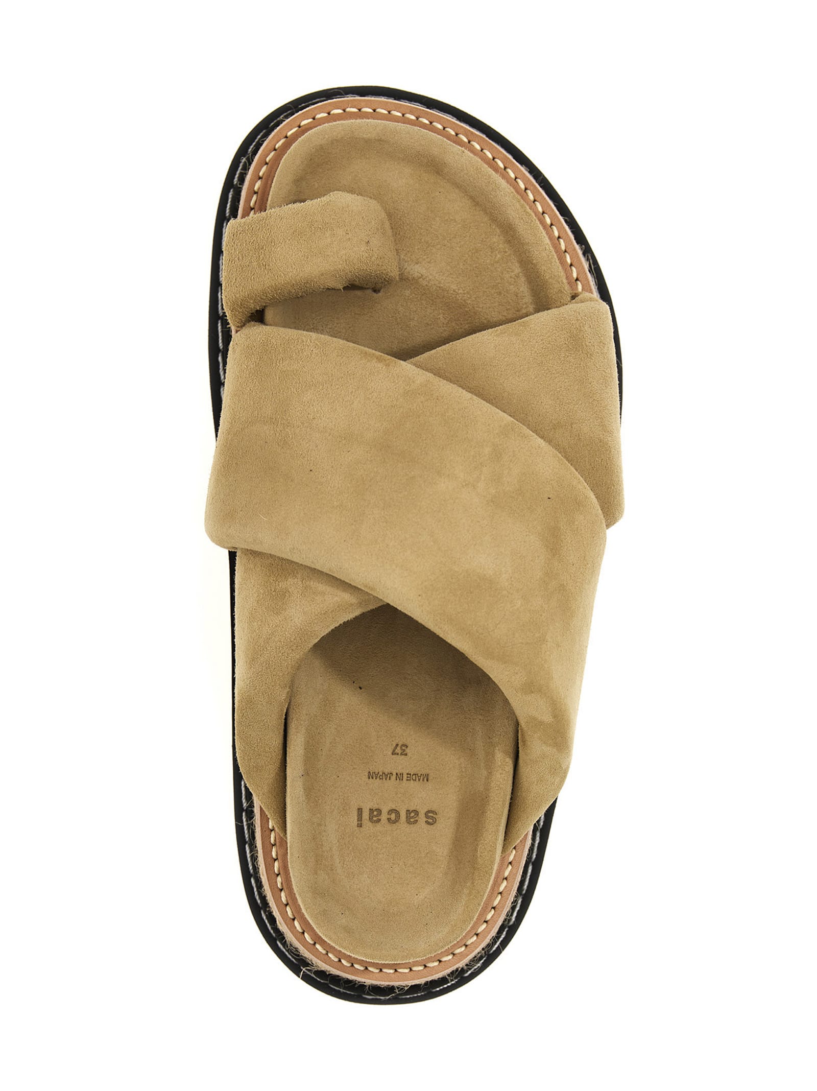 sacai 国内買付 Multiple Sole Sandals sacai Black Foam Multiple Sole Sandals Sacai