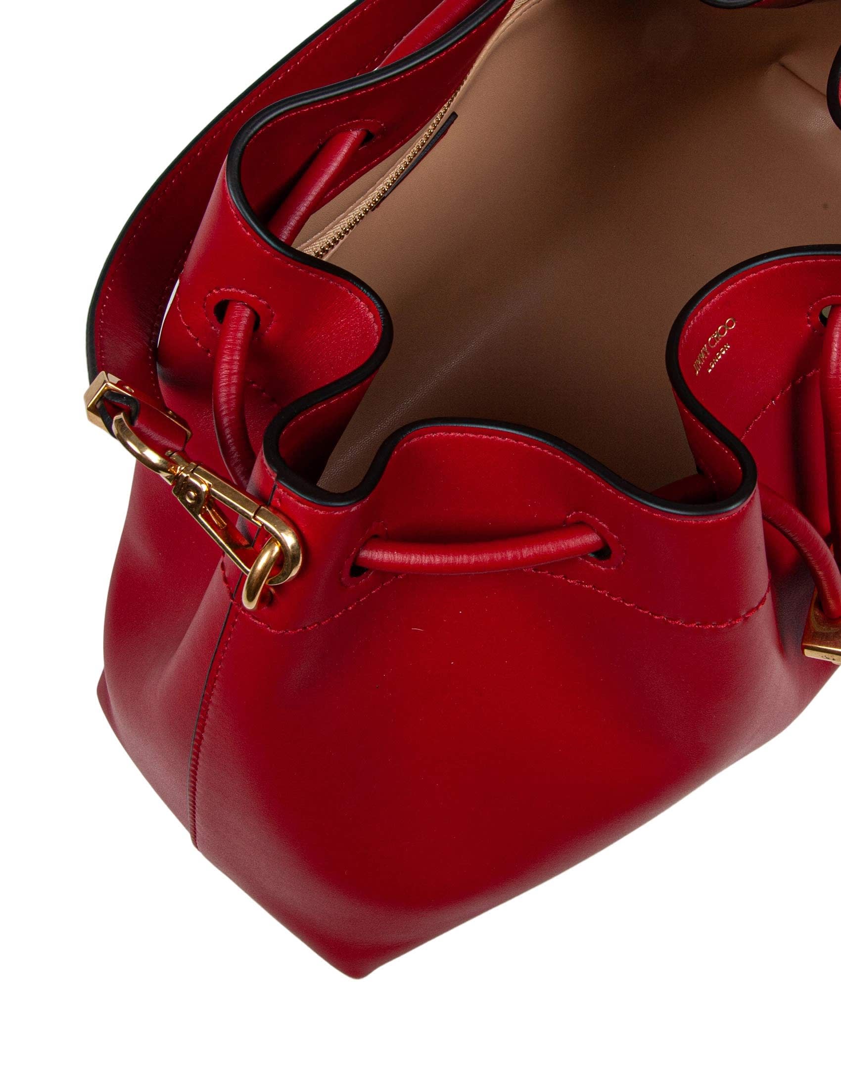 【送料&関税込】Jimmy Choo Bucket Bag In Red Color Leather Jimmy Choo Bucket Bag In Red Color Leather | italist, ALWAYS
