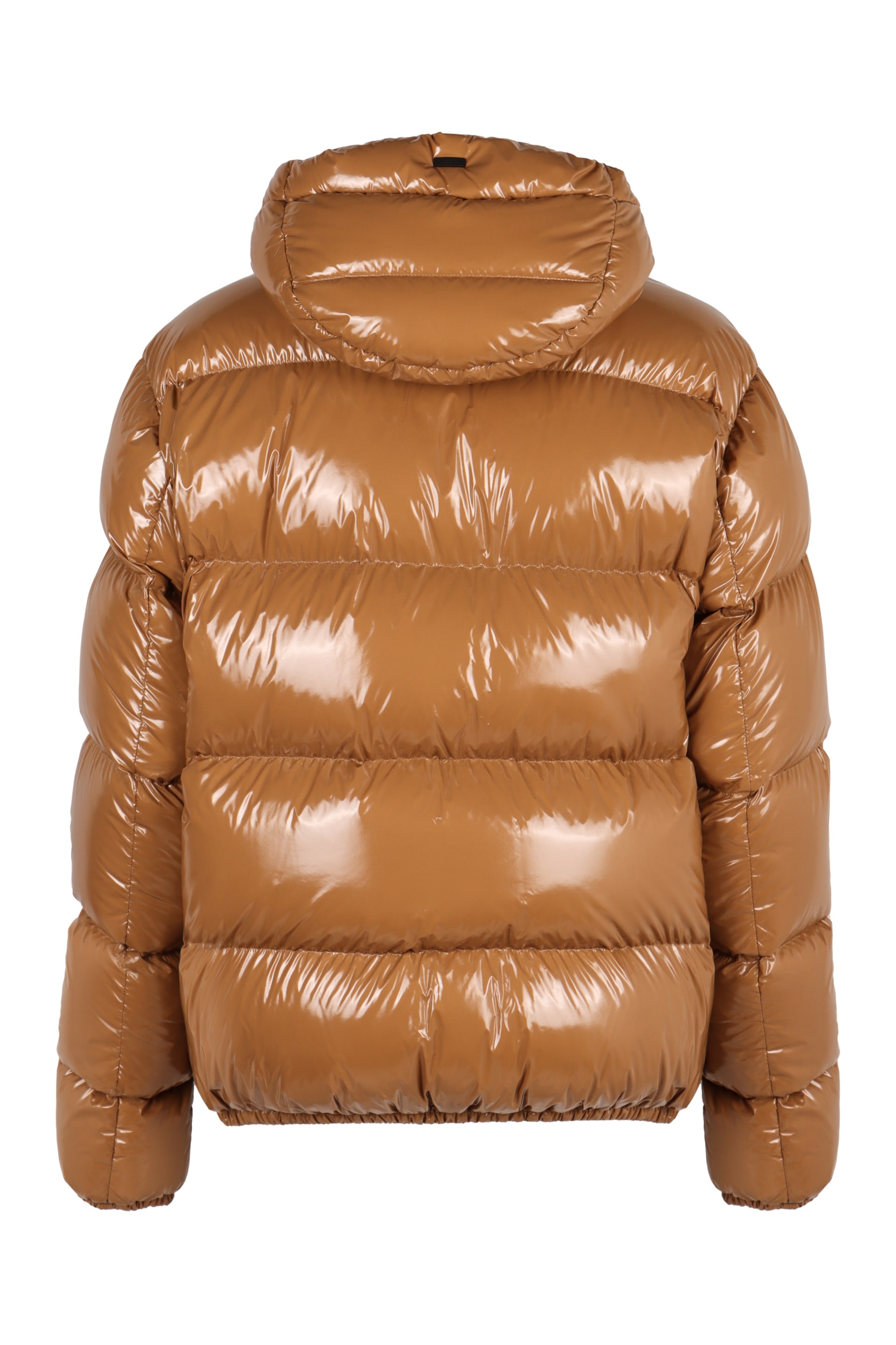 ダウンジャケット・コート Herno Biker Down Jacket In Glossy Nylon Herno Black Nylon Down Jacket | italist