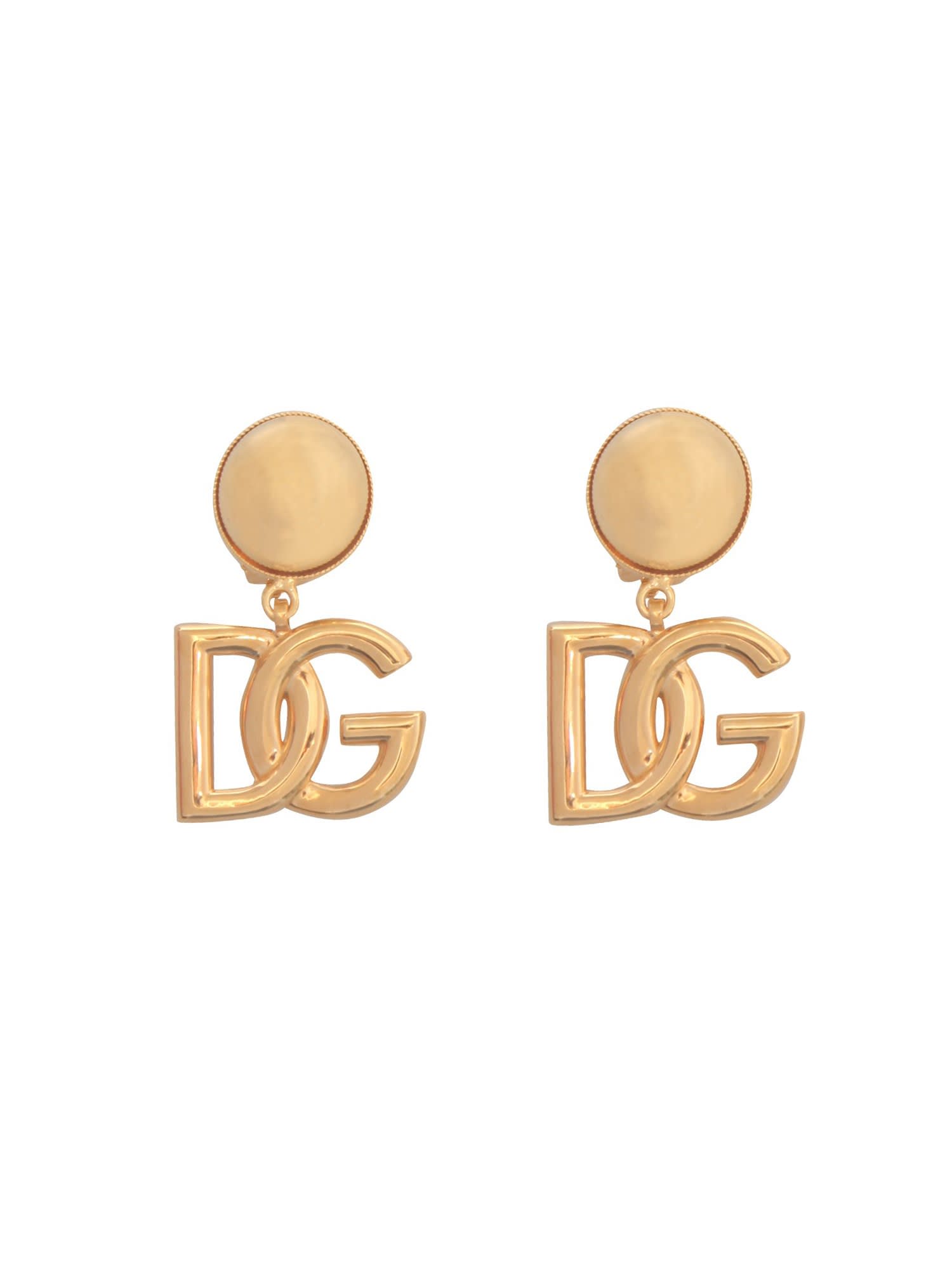 Dolce & Gabbana Dg Logo Clip-on Earrings | italist