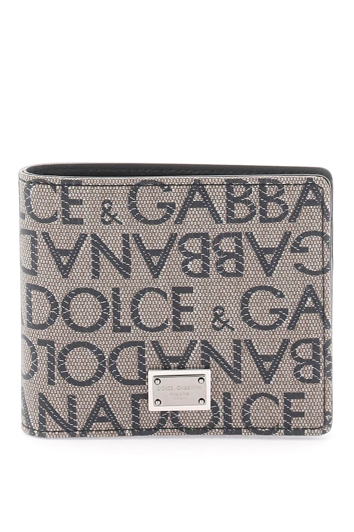 Dolce & gabbana jacquard logo bi-fold wallet – Italy Station