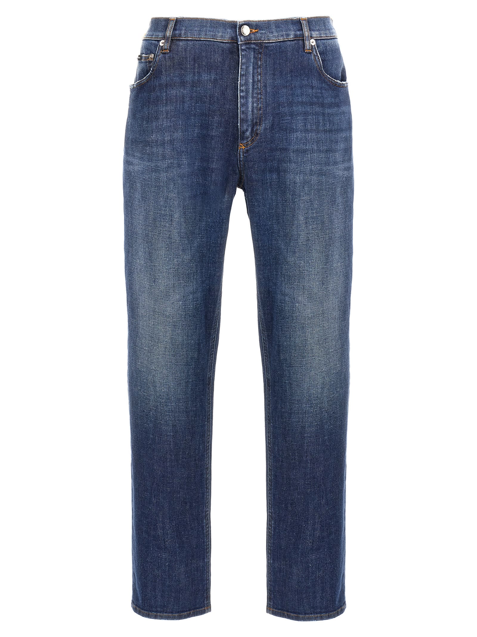 Dolce & Gabbana Logo Embroidery Jeans | italist