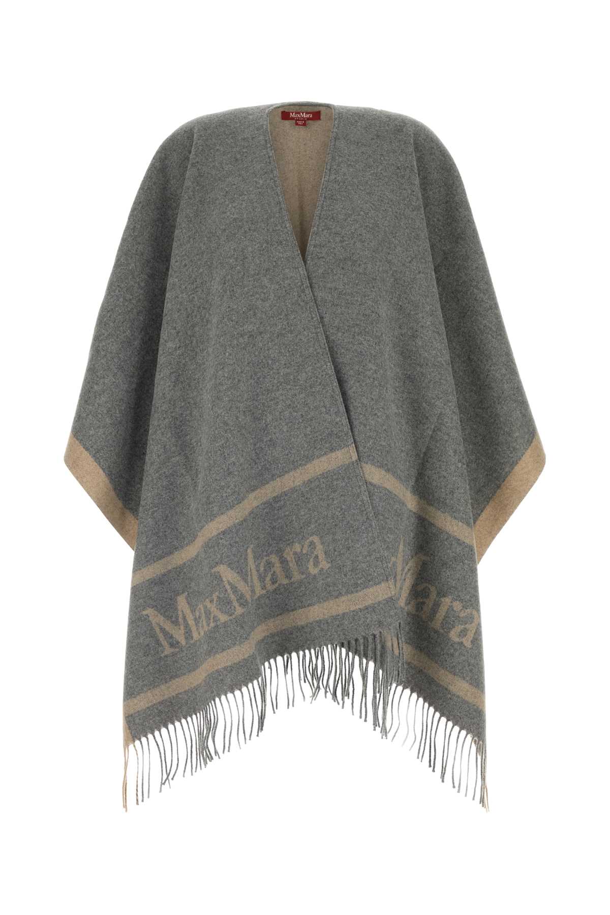 ポンチョ・ケープ Max Mara Studio Grey wool Hildestd cape Max Mara Studio Grey Wool Hildestd Cape | italist
