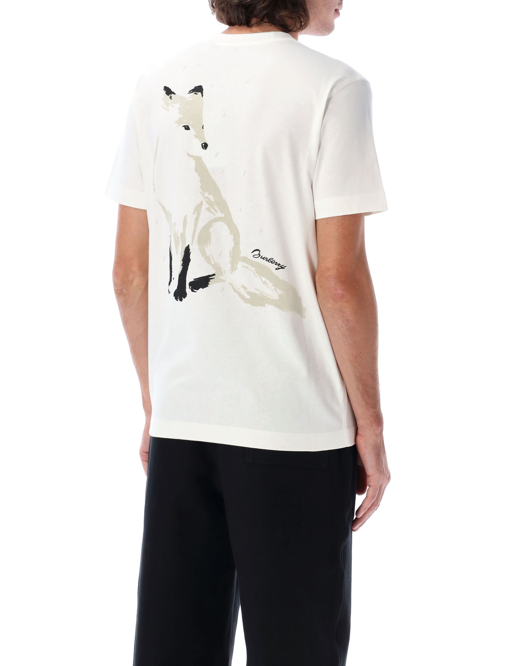 【関税＆送料込み】Burberry Fox T-Shirt Burberry fox-print Cotton T-shirt | Brown | FARFETCH