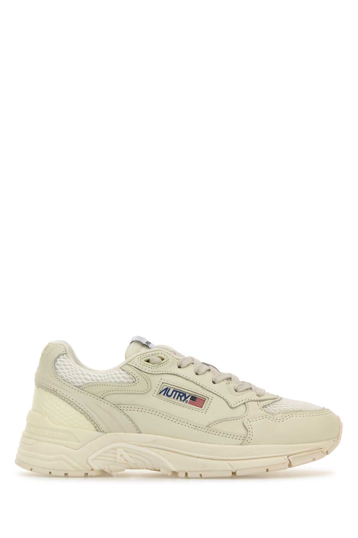 Autry White Leather And Mesh Hyperway Sneakers | italist