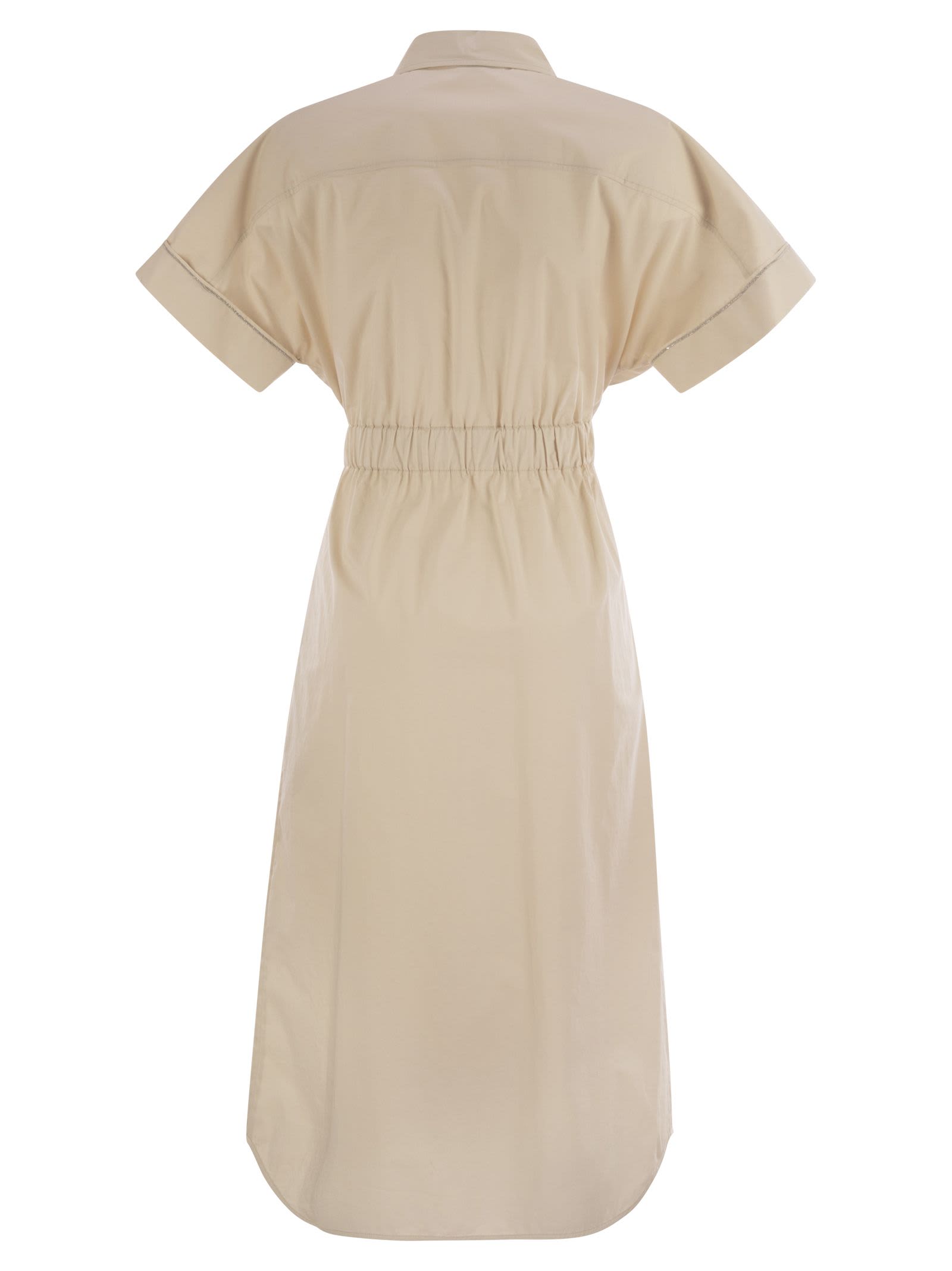 パーティードレス PESERICO Light stretch cotton satin chemisier dress Peserico Light Stretch Cotton Satin Chemisier Dress