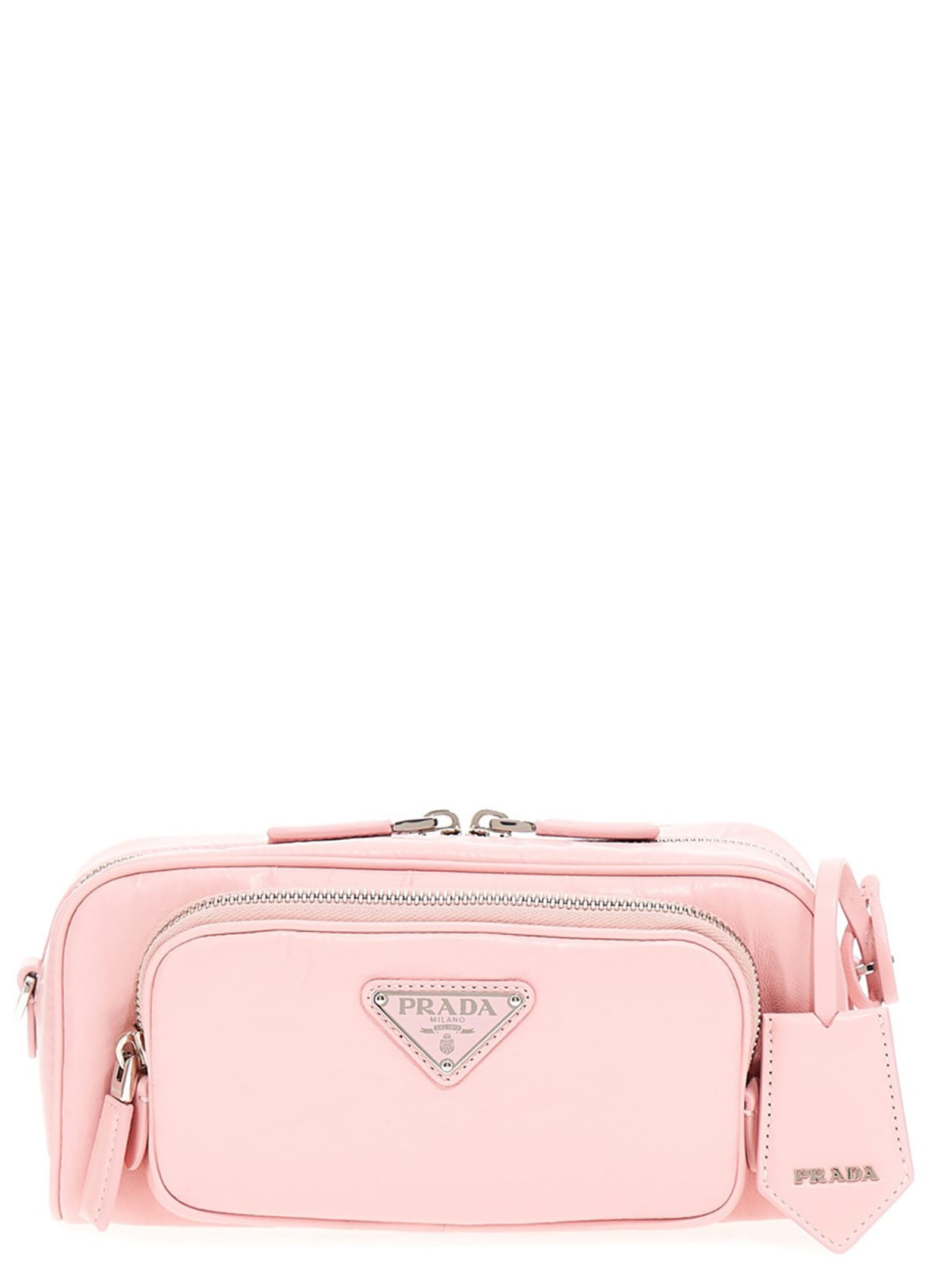 PRADA Logo antique nappa crossbody bag プラダ バッグ Prada Logo Antique Nappa Crossbody Bag | italist