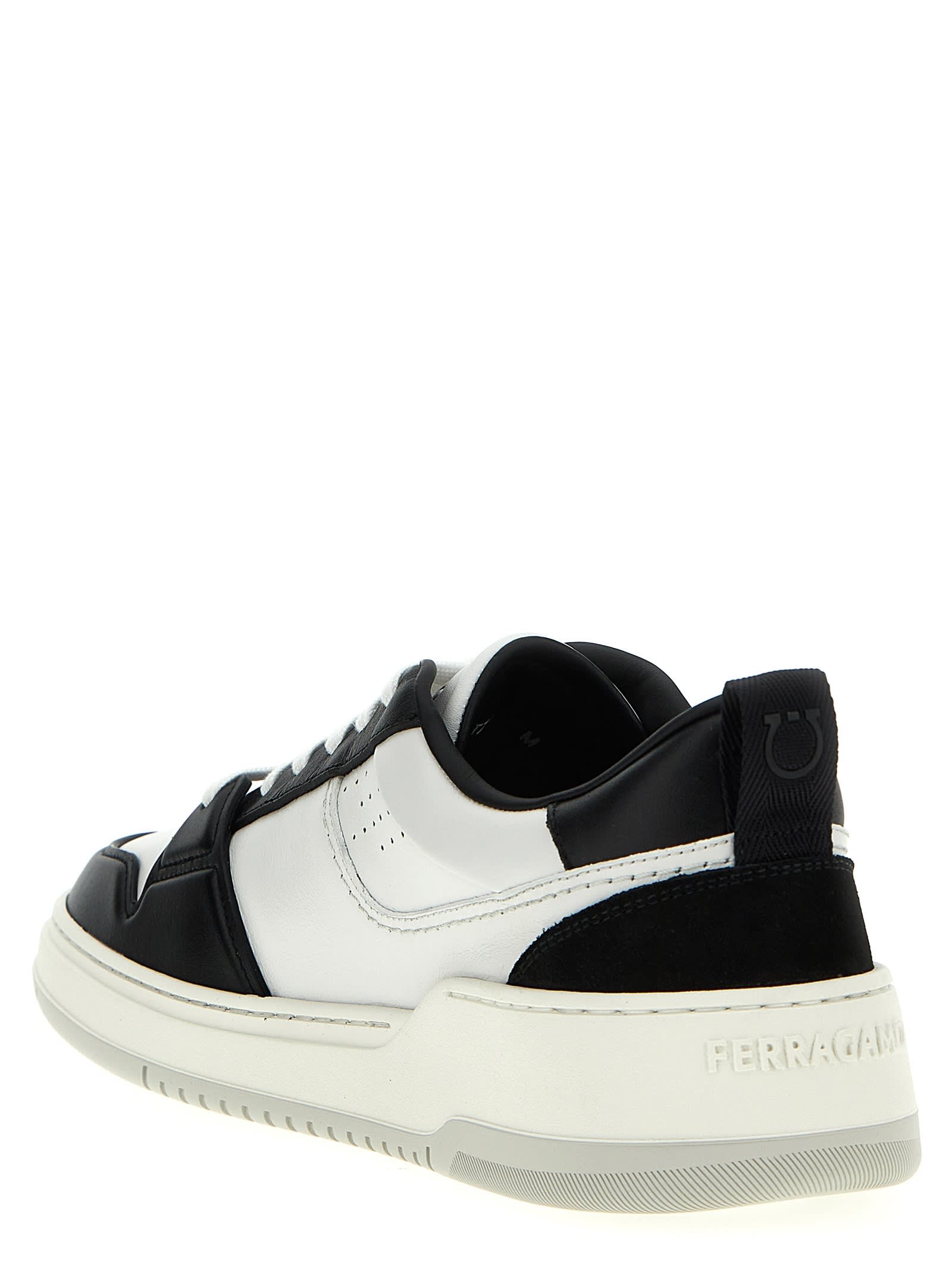 【関税込み】Ferragamo ブラック＆ホワイト Dennis スニーカー Ferragamo 'dennis' Sneakers | italist