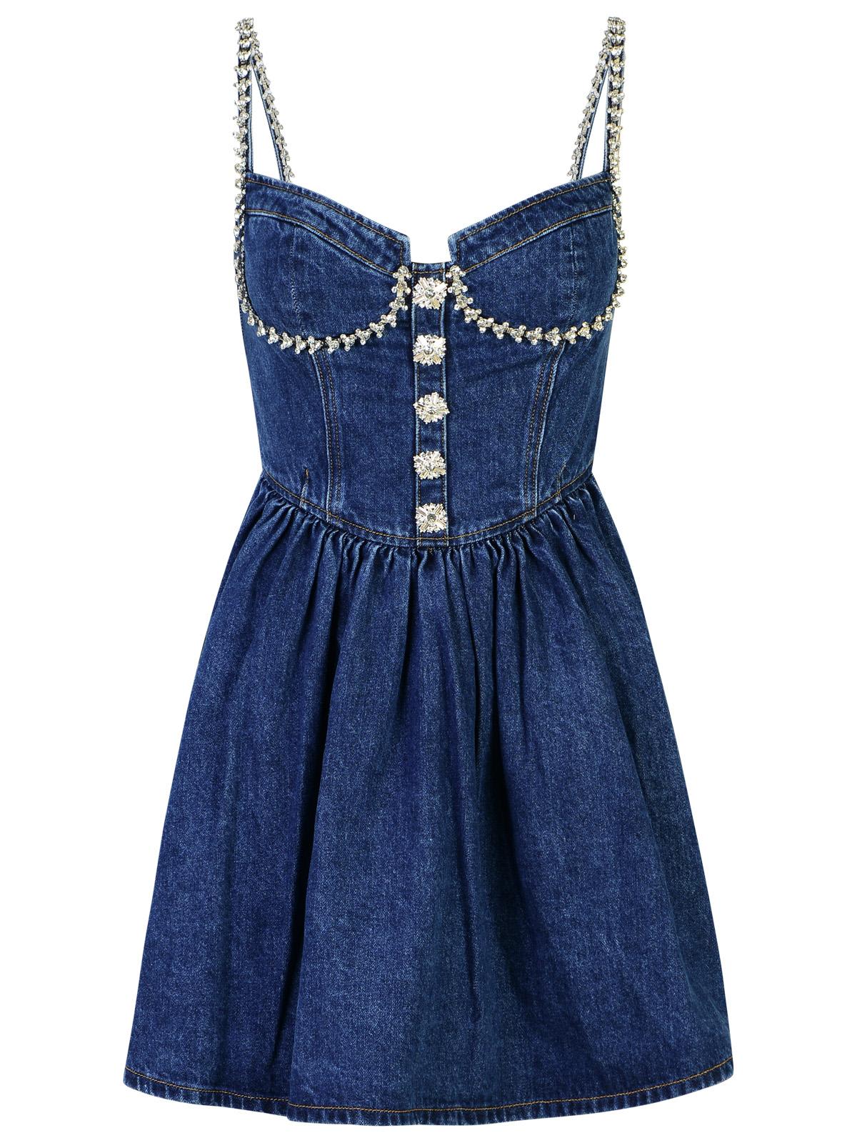 blue cotton dress