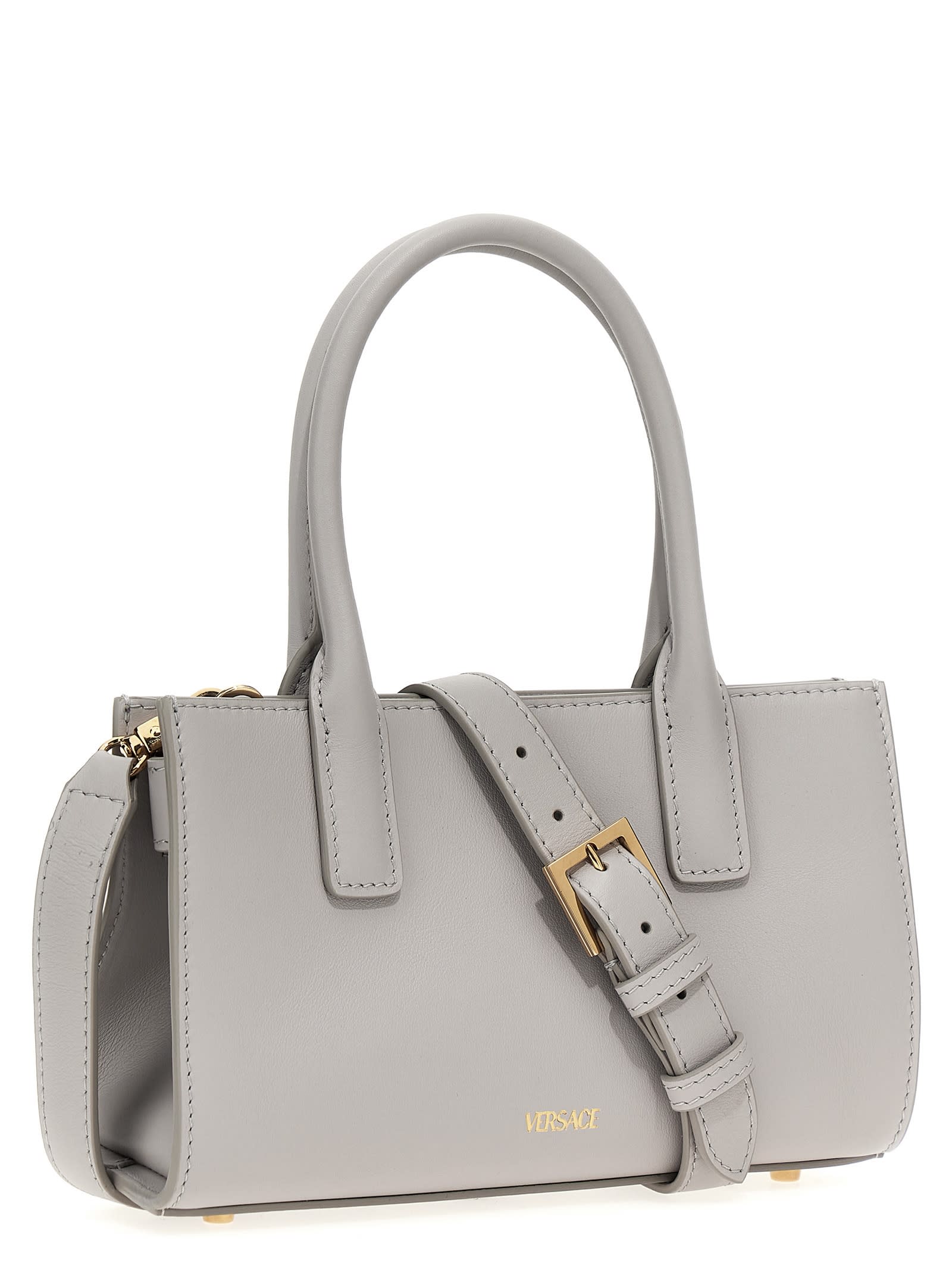 トートバッグ VERSACE 'Medusa '95' small shopping bag Gray 10131691A10795 Versace 'medusa '95' Small Shopping Bag | italist