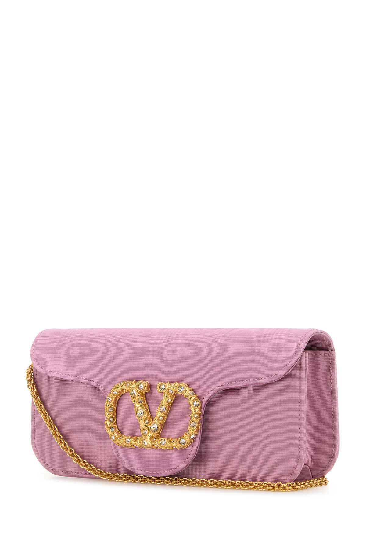クラッチバッグ Valentino Garavani Pink Fabric Loca Clutch Valentino Garavani Pink Fabric Locã² Clutch | italist