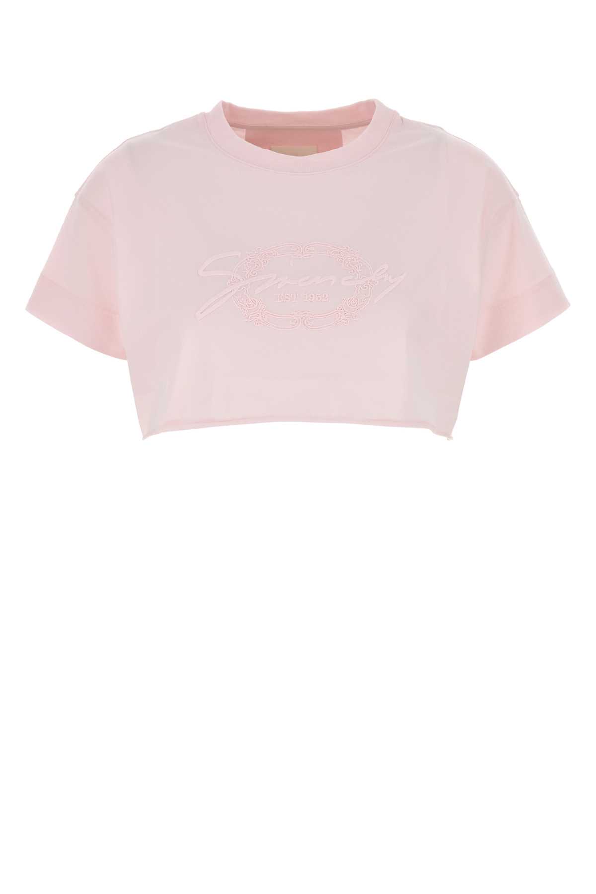 【送料&関税込】Givenchy Pastel Pink Cotton Crop-top 22ee517363ad26cac70017ca8a43d8