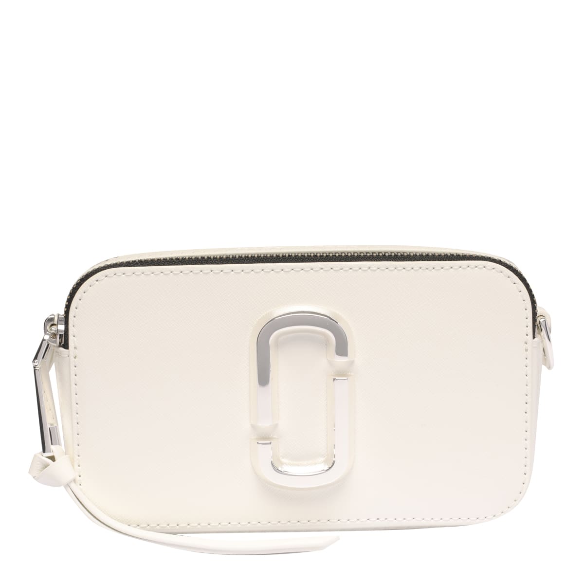 White MARC JACOBS THE SNAPSHOT LEATHER CAMERA BAG (M0014867_100)