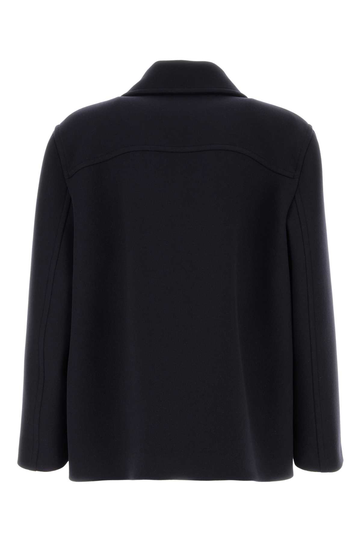 ブルゾン Valentino Garavani Navy Blue Wool Blend Jacket Valentino Garavani Navy Blue Wool Blend Jacket | italist