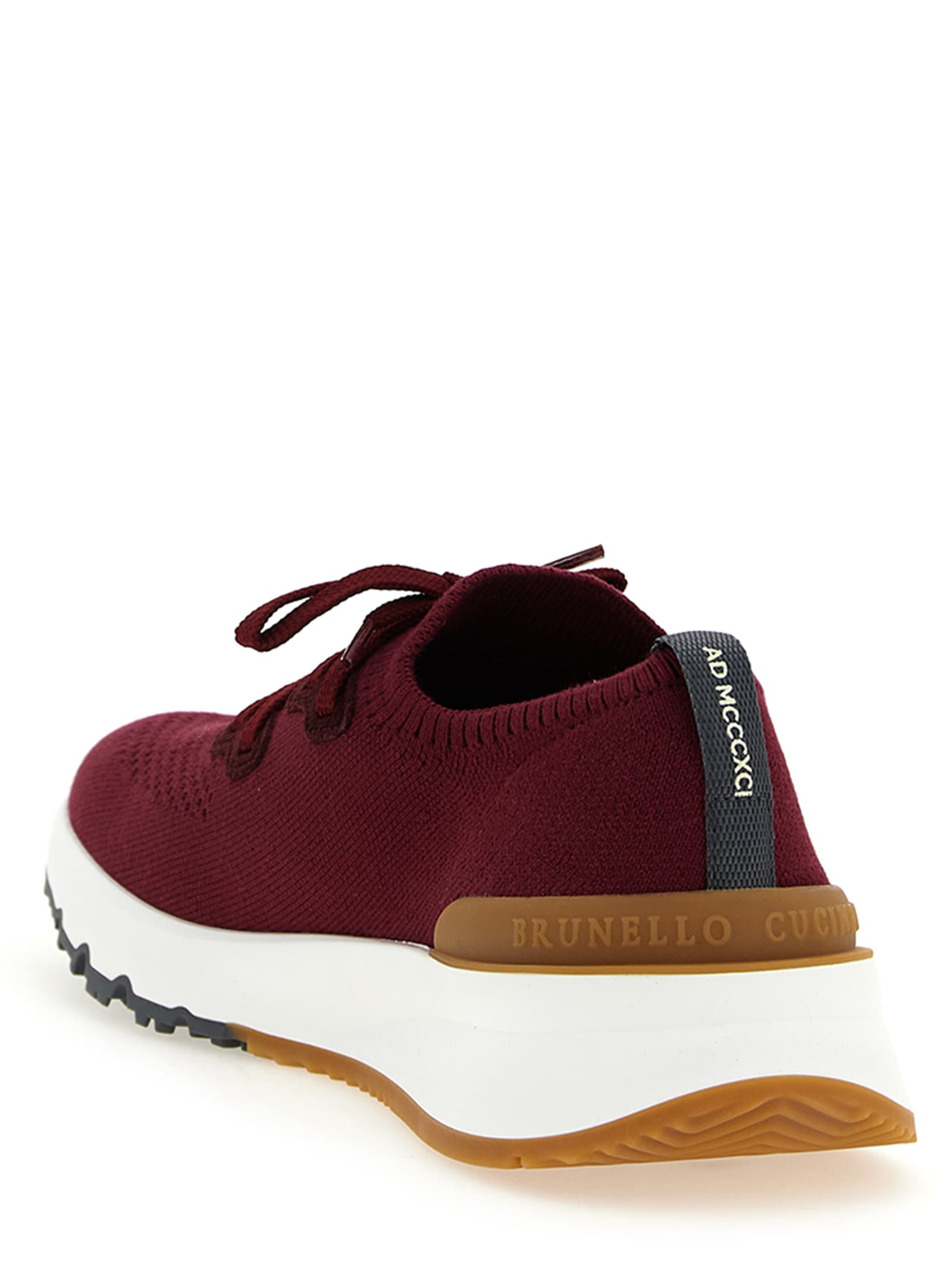 スニーカー BRUNELLO CUCINELLI Knit sneakers Knit runners for Man in Taupe | Brunello Cucinelli