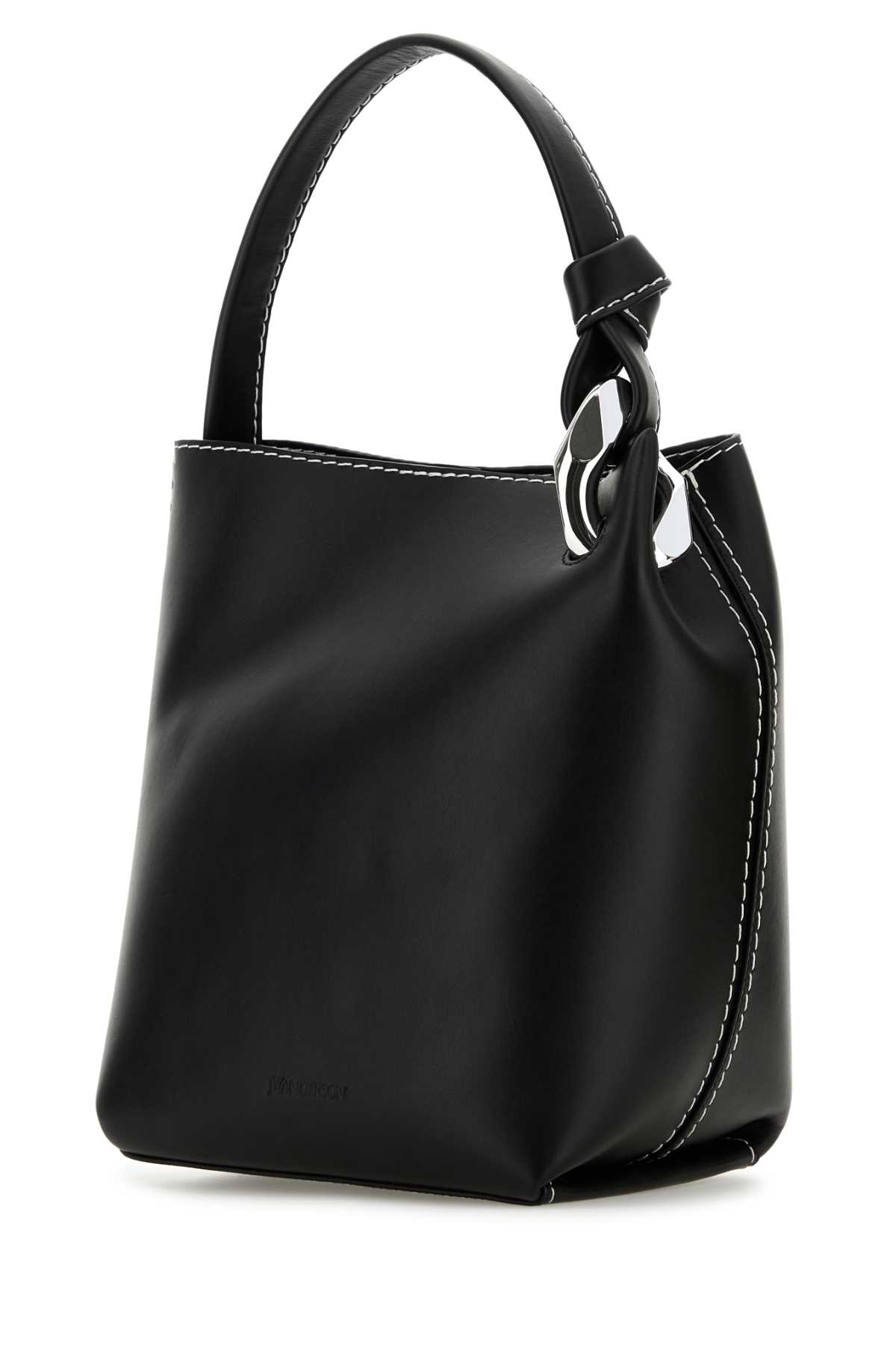 J.W. Anderson Black Leather Jwa Corner Shoulder Bag