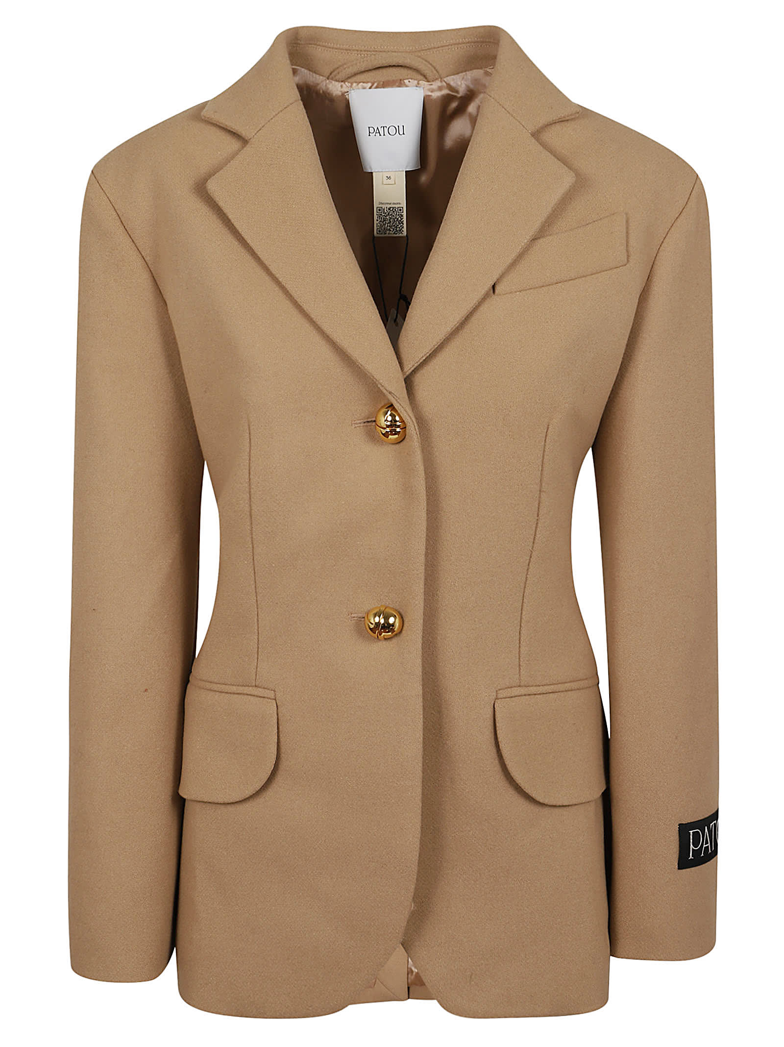 ジャケット PATOU Woman Jacket Beige JA0410162 113B Patou Oversize Belted Jacket | italist