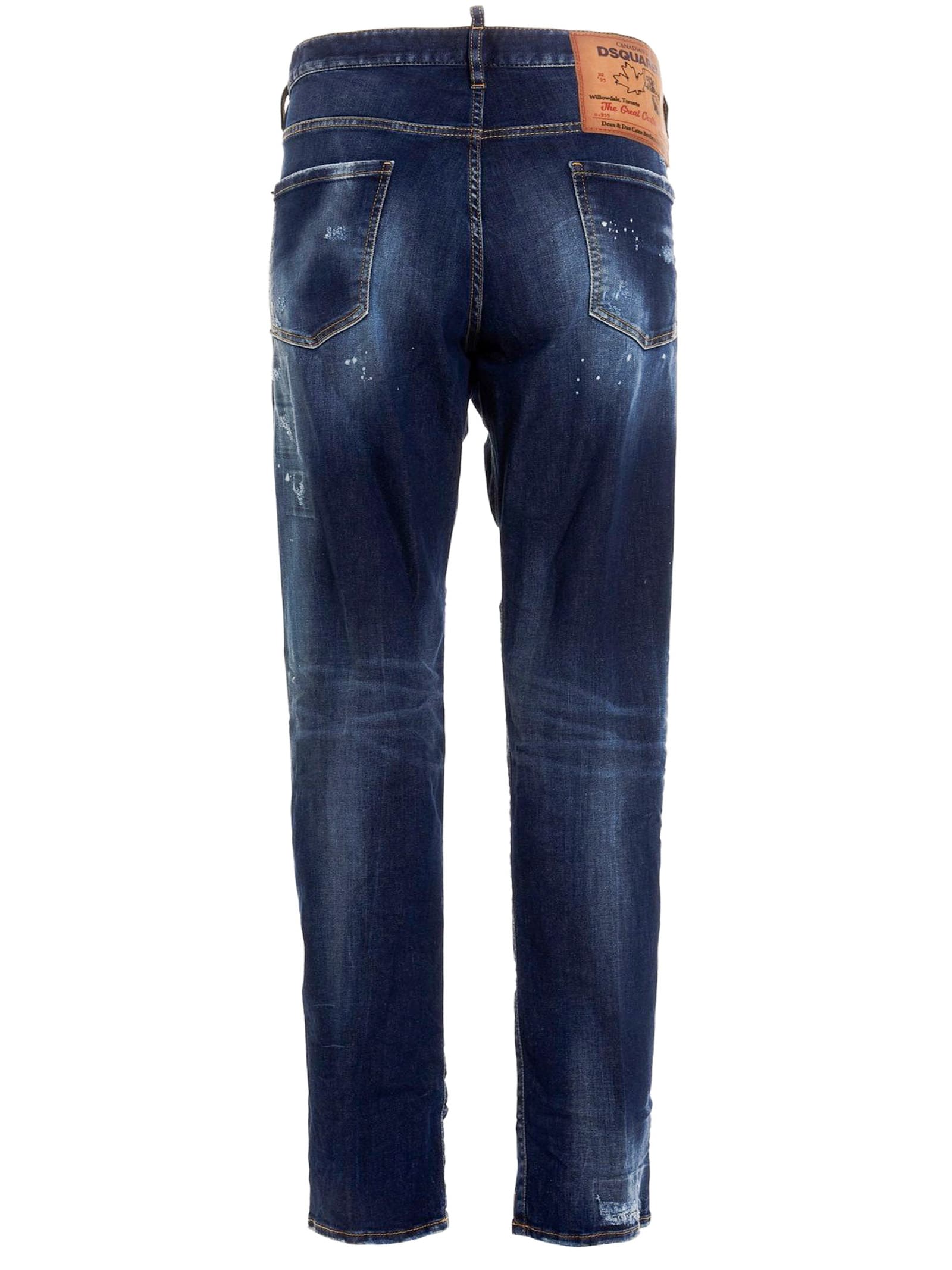Dsquared2 Blue Cotton-blend Jeans | italist