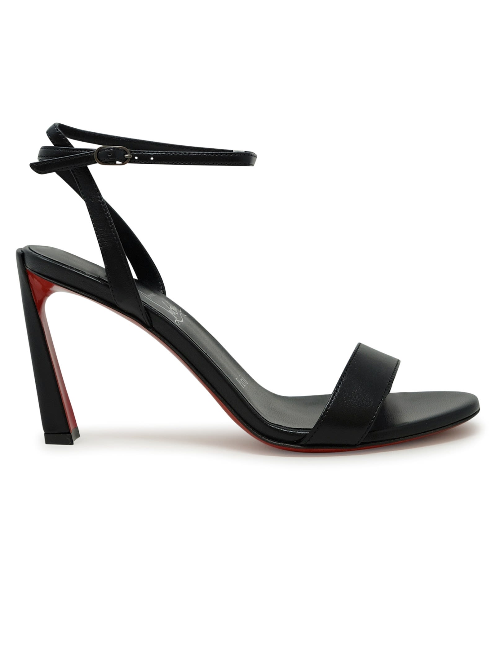 Christian Louboutin Black Pvc Leather Condora Queen 85