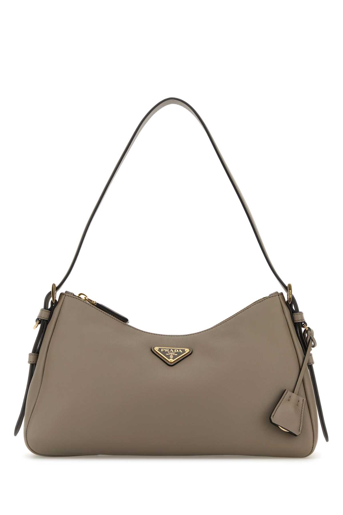 トートバッグ PRADA Dove Grey Leather Medium Aim??E Shoulder Bag Prada Dove Grey Leather Medium Aimã©e Shoulder Bag | italist