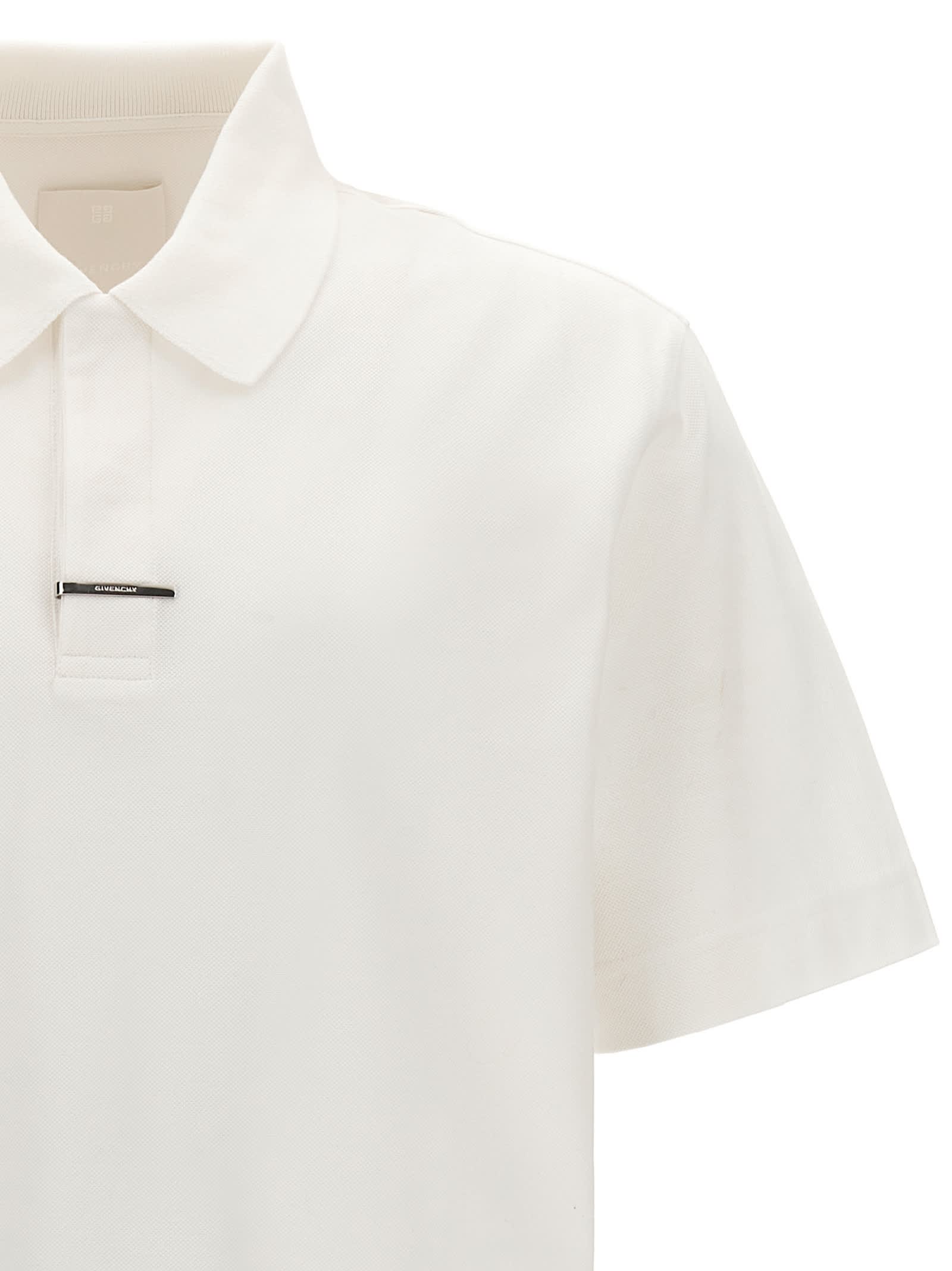 Tシャツ・カットソー GIVENCHY FW24 l clip polo shirt (BM71H13YE1 100) Givenchy Metal Clip Polo Shirt | italist