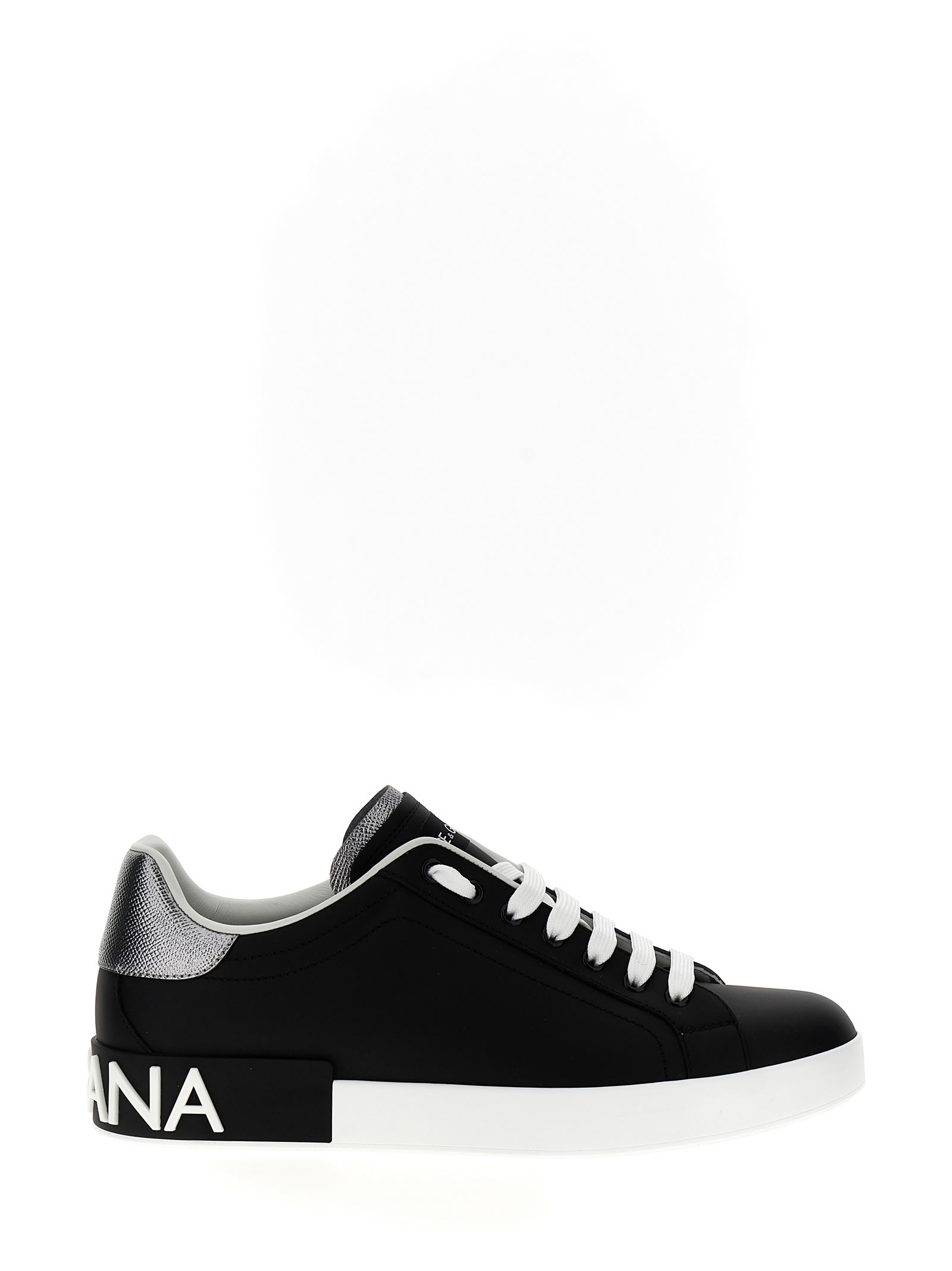 【関税&送料込】Dolce&Gabbana White Black Portofino Sneakers Dolce & Gabbana White Portofino Printed Sneakers – ICETIME LUXE