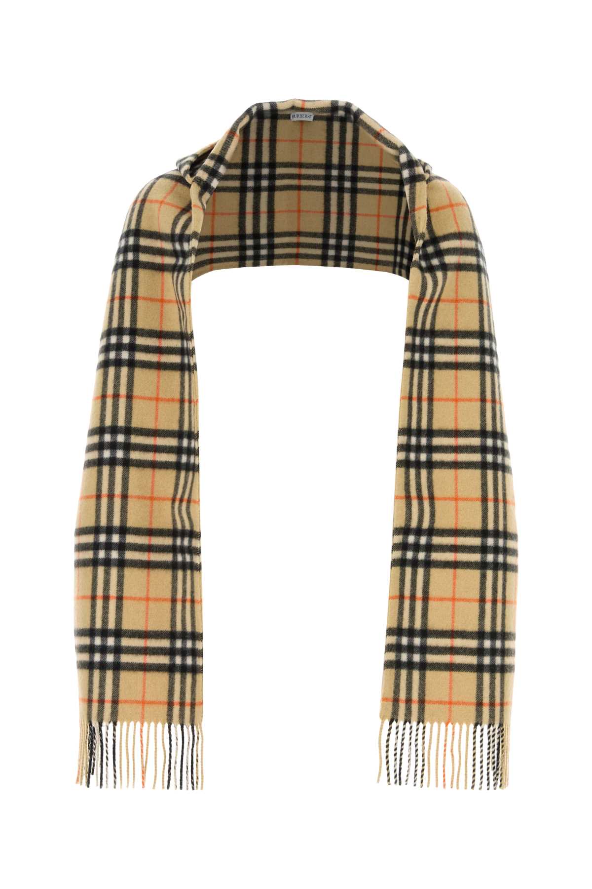 【関税込み】BURBERRY EMBROIDERED CASHMERE SCARF Burberry Embroidered Cashmere Scarf | italist