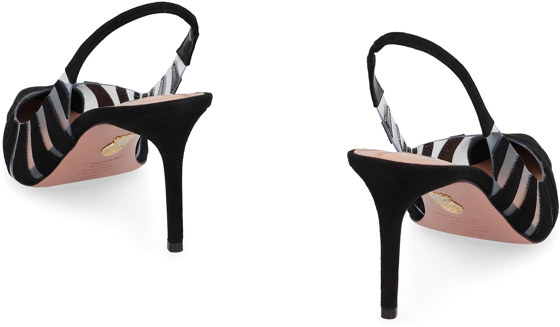 【送料&関税込】Aquazzura Pvc And Leather Slingback Sandals Aquazzura Pvc And Leather Slingback Sandals Hot Rumor