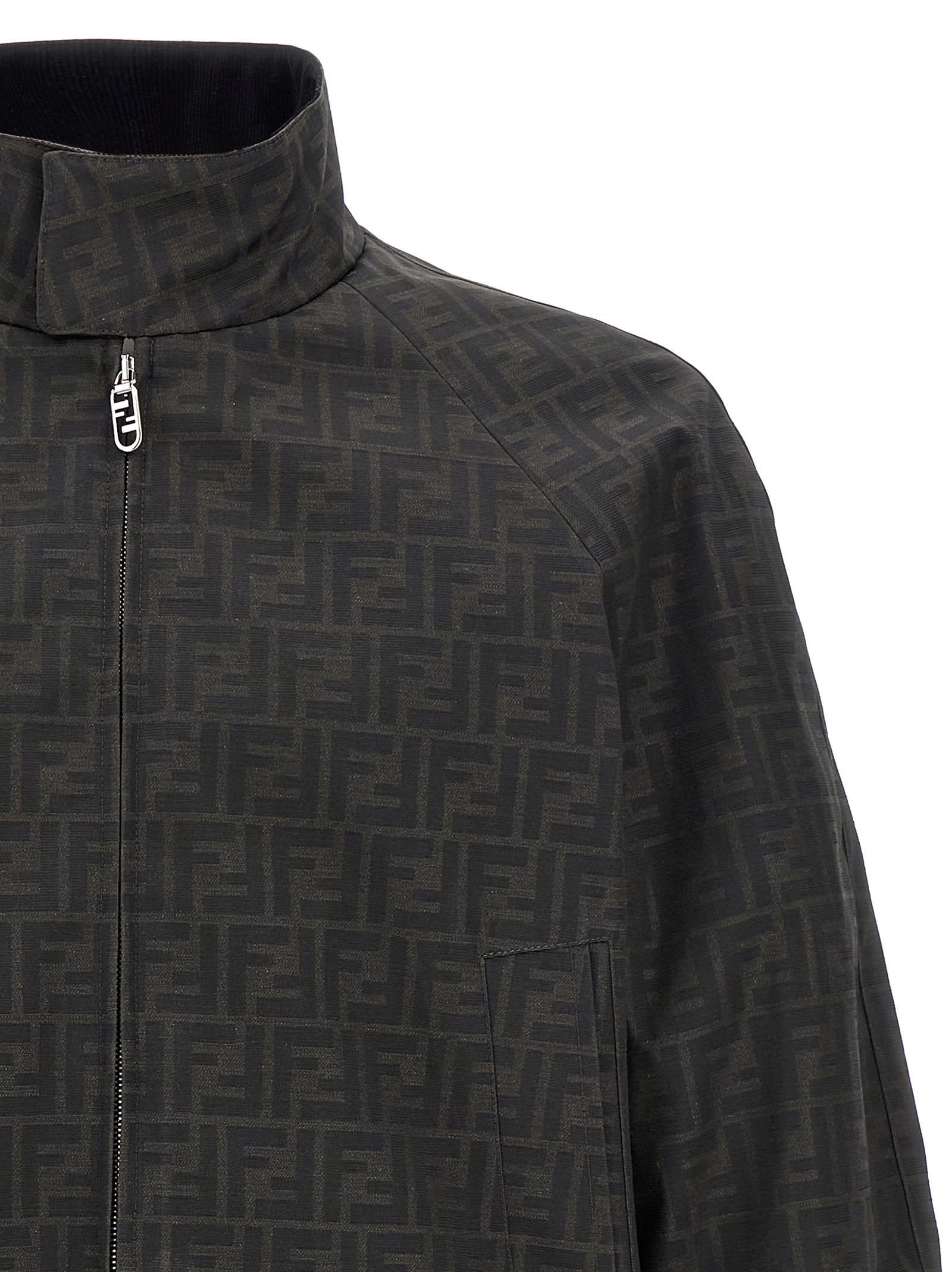 ブルゾン FENDI FW24 'FF' bomber jacket (FW1333ASCK F1440) Fendi 'ff' Bomber Jacket | italist