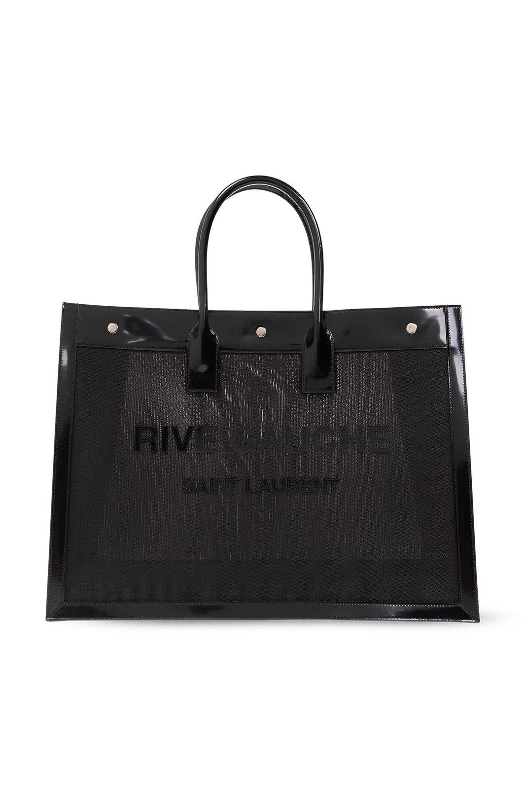トートバッグ SAINT LAURENT\tRIVE GAUCHE SHOPPING BAG\t499290\t96N9D\t1070\tNER Rive Gauche shopping bag | Saint Laurent | OTTODISANPIETRO