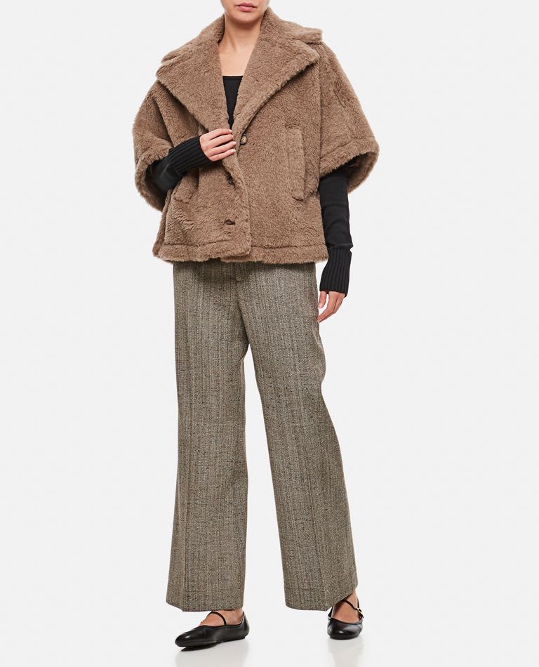 ジャケット・アウター Max Mara ALEGGIO Teddybear Cape Poncho Max Mara Aleggio Teddy Cape | italist