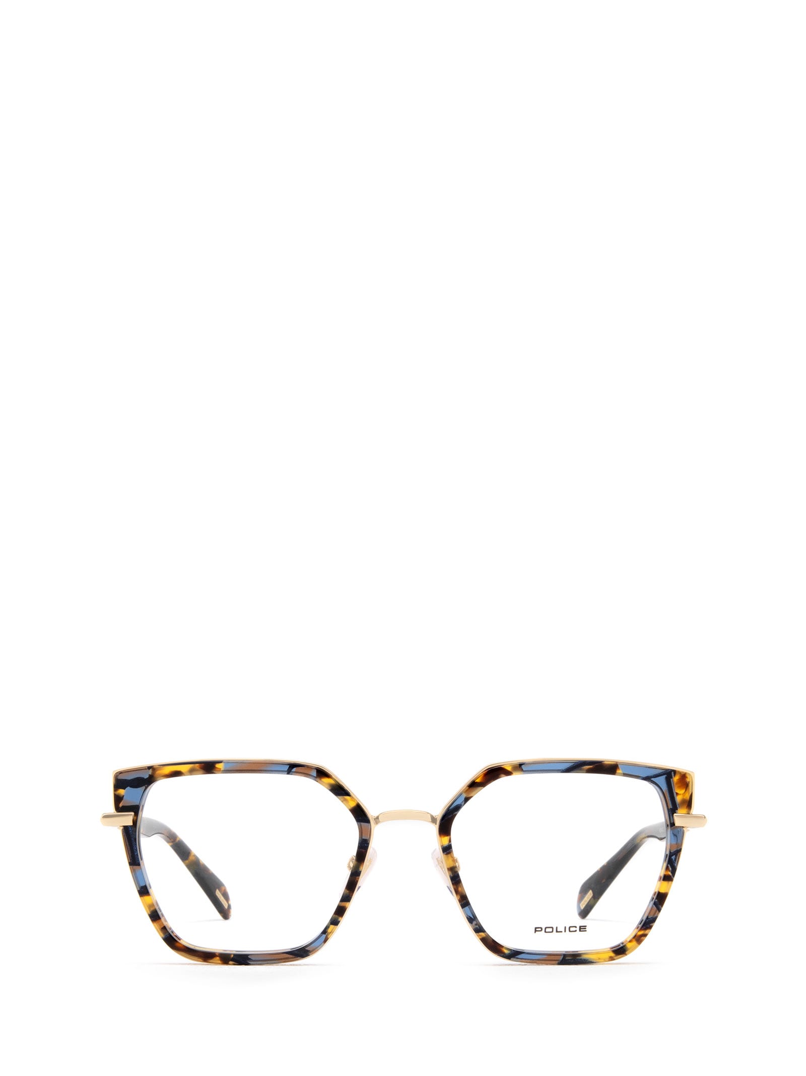 Police Vpld22 Blue Havana Glasses | italist