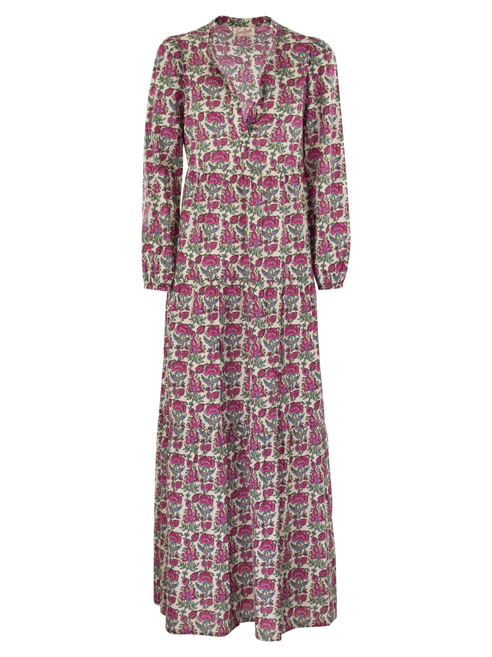 nadja - long dress with flower pattern