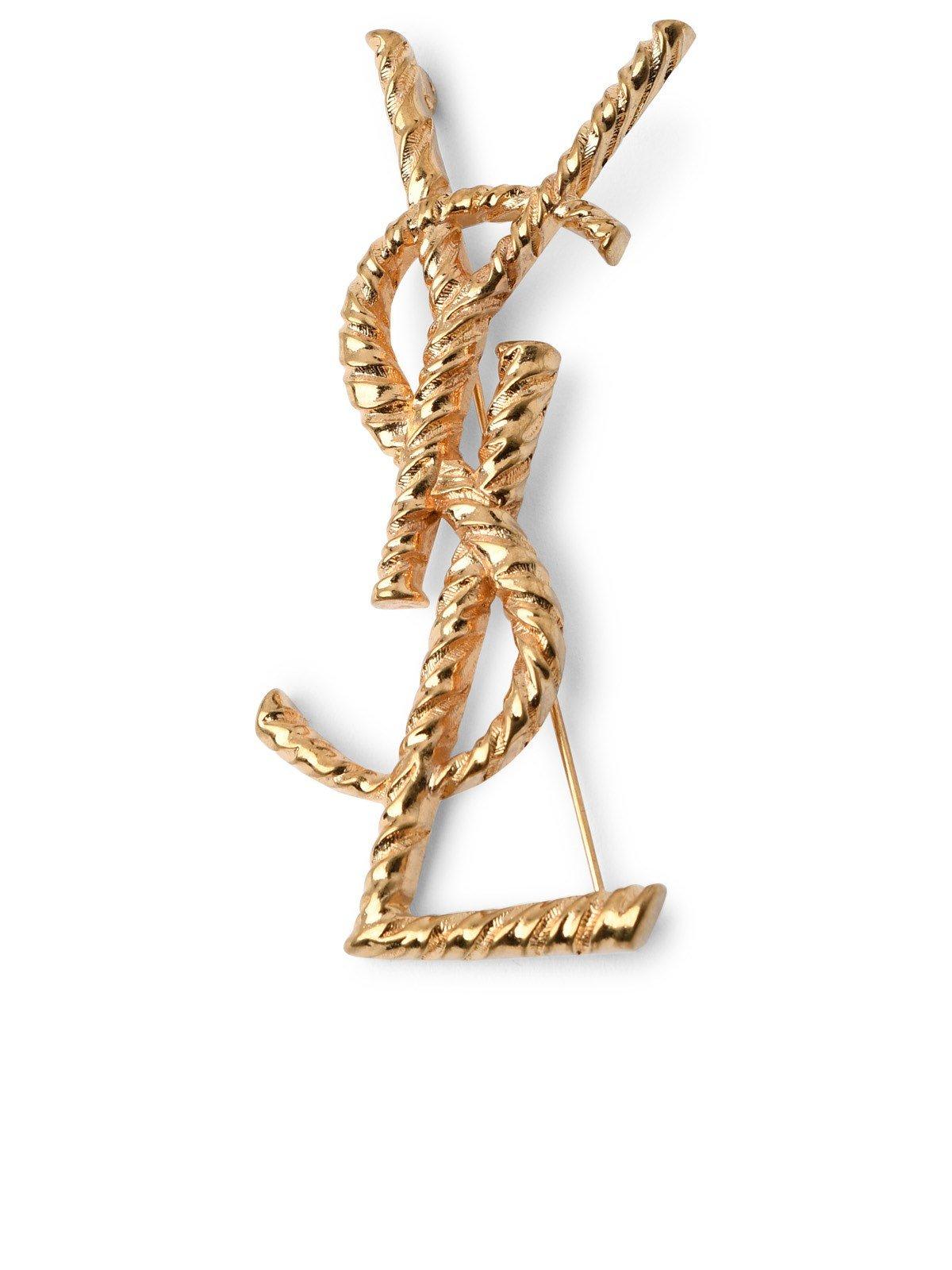 Saint Laurent twisted brooch  Fashion, Saint laurent, Women wear