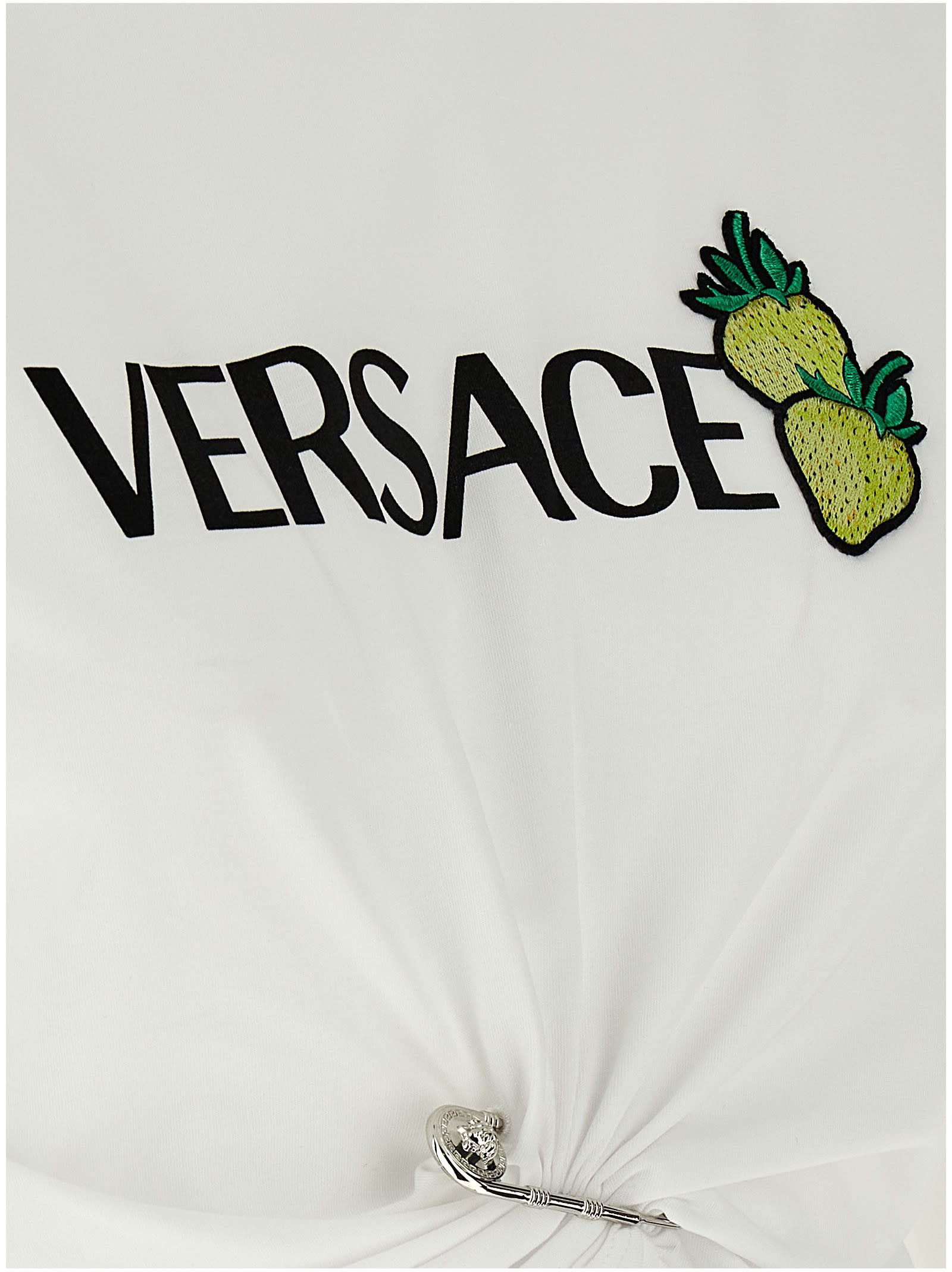 Tシャツ・カットソー VERSACE 'Strawberry patch' T-shirt (10188981A13614 1W000) Versace 'strawberry Patch' T-shirt | italist