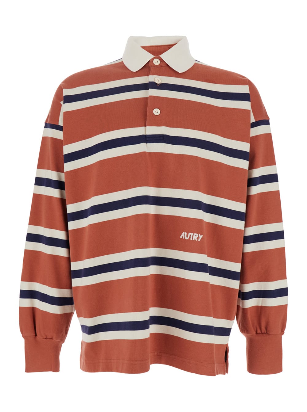 【送料&関税込】Autry Orange Polo Shirt Polo Ralph Lauren Men's Polo Shirt - Orange - Size XL