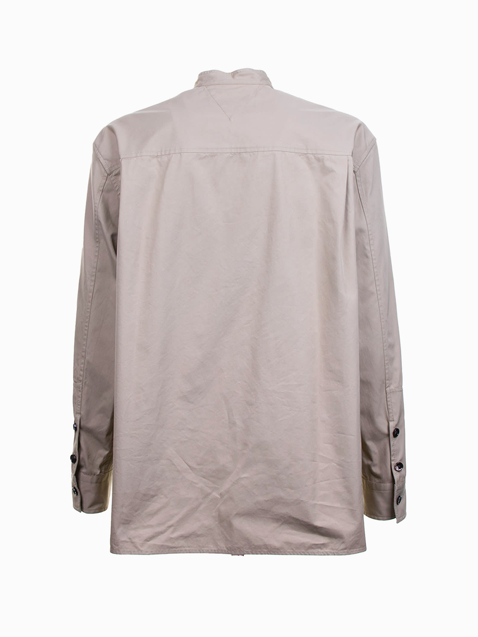 Tシャツ・カットソー BOTTEGA VENETA COTTON TWILL OVER SHIRT (761431 V2T108390) GREY Bottega Veneta COTTON TWILL OVER SHIRT (761431) – LOZURI®