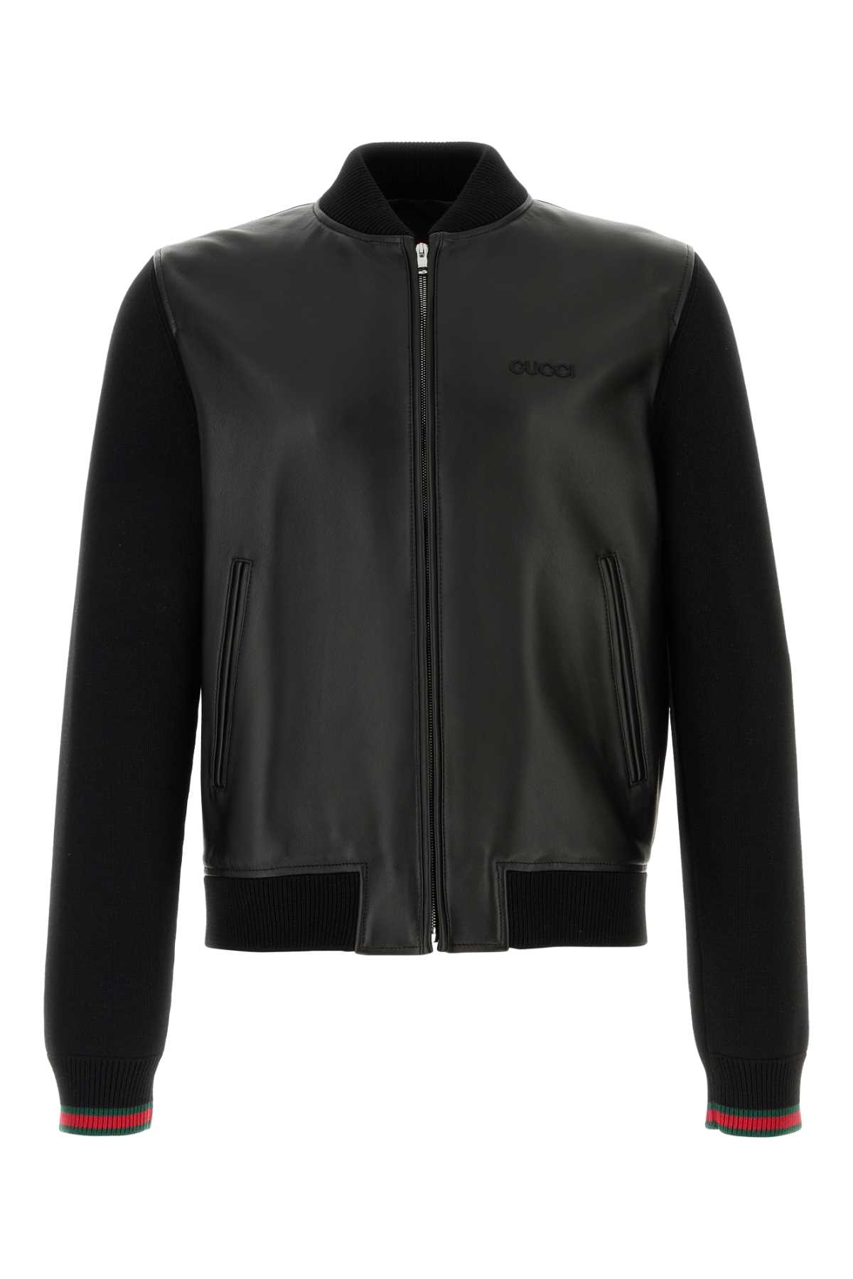 Gucci Leather Bomber Jacket | italist