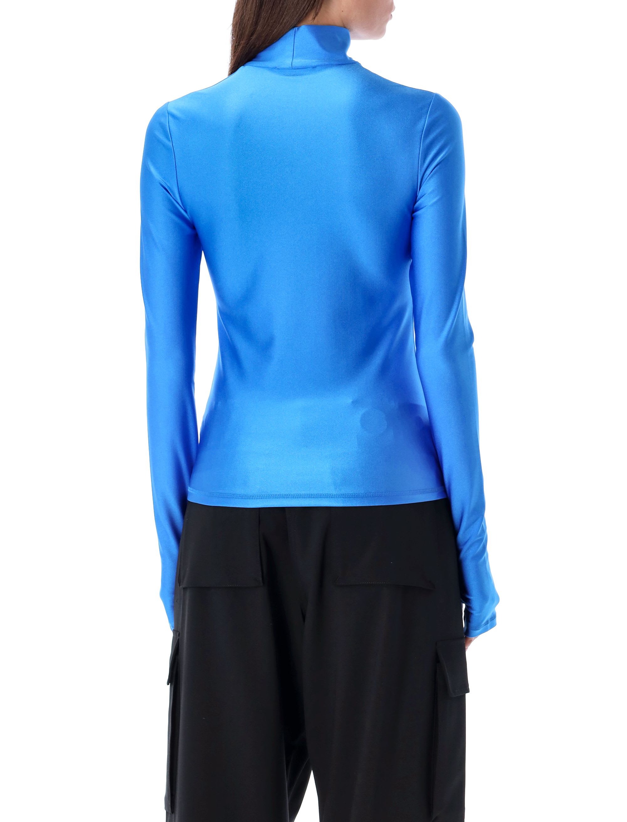 ☆韓国の人気☆【COPERNI】☆HIGH NECK FITTED TOP☆LILAC☆ Pink High Neck Fitted Top by Coperni on Sale