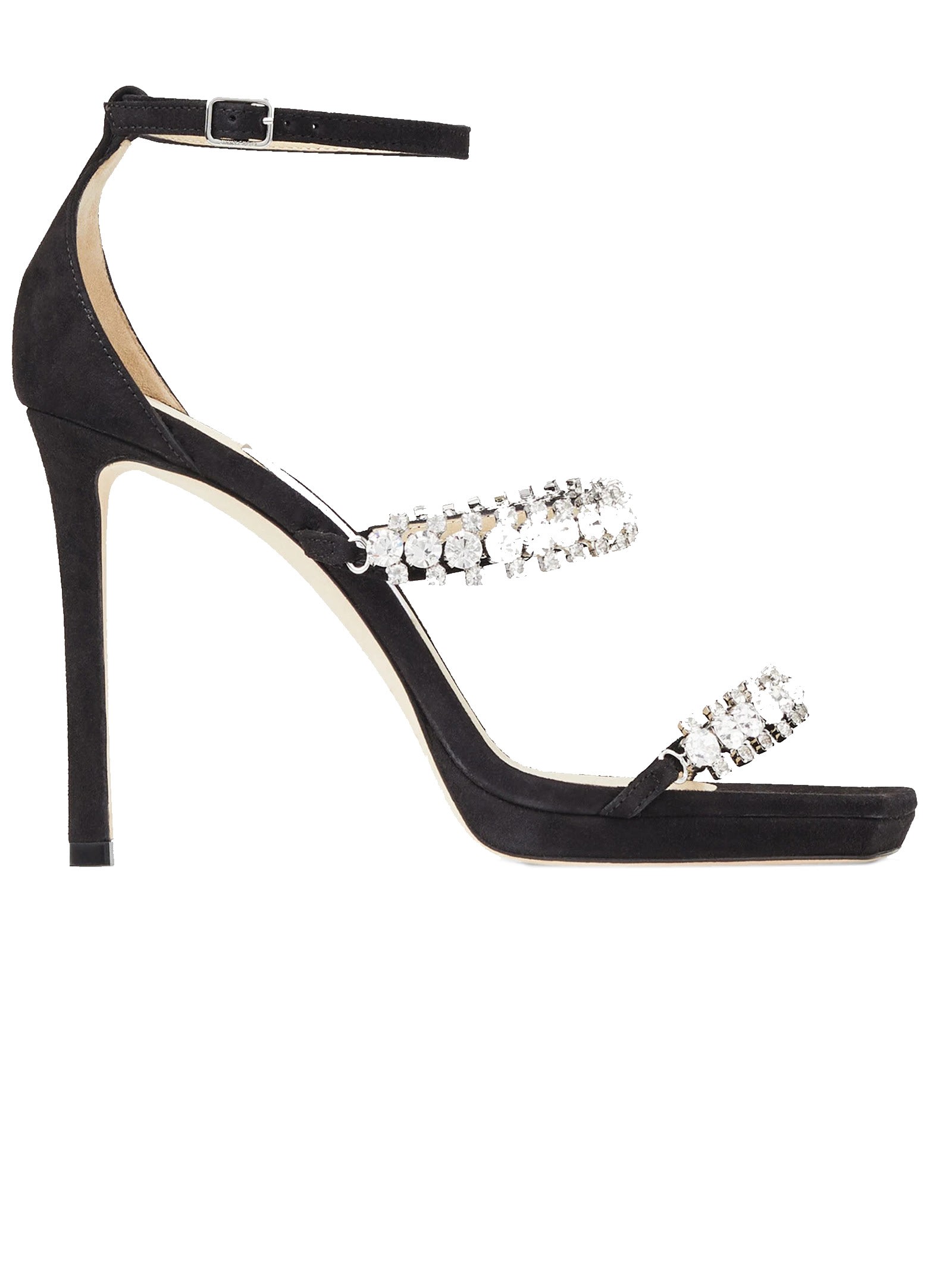 【送料&関税込】Jimmy Choo Black Suede Bing Sandal 105 Jimmy Choo Black Suede Bing Sandal 105 | italist